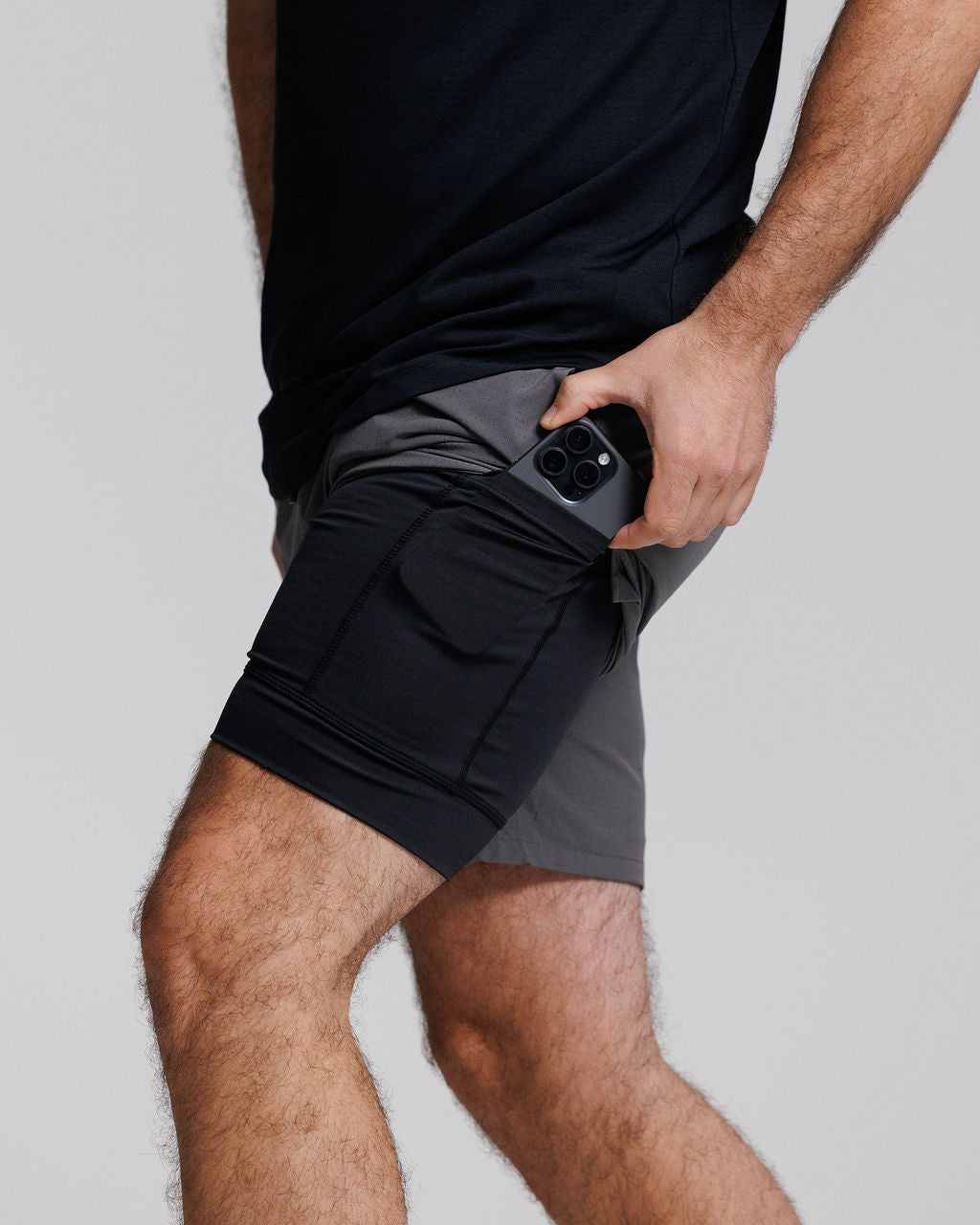 Stride-Tech Perforated Liner Short - Space Grey