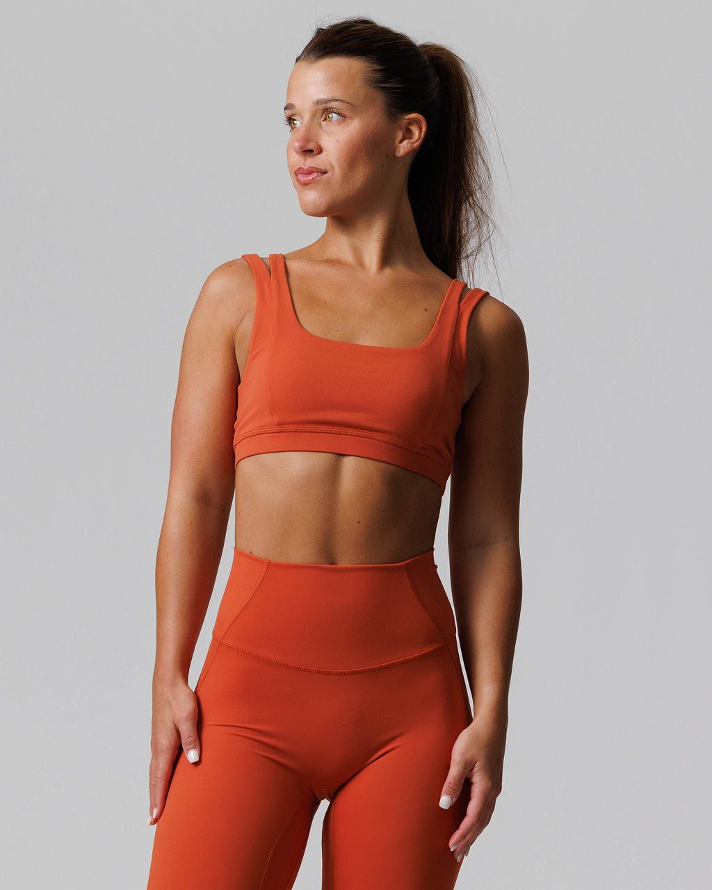 Nova Split-Strap Sports Bra - Desert Sun