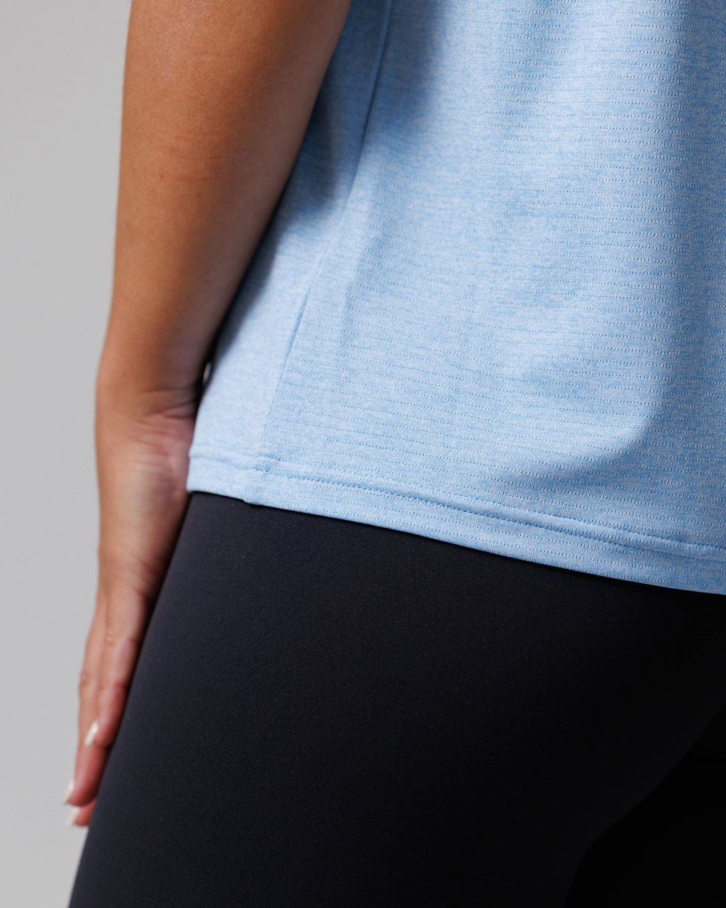 Women's Aion-Lite™ Tee "Cross" - Sky Blue Marl