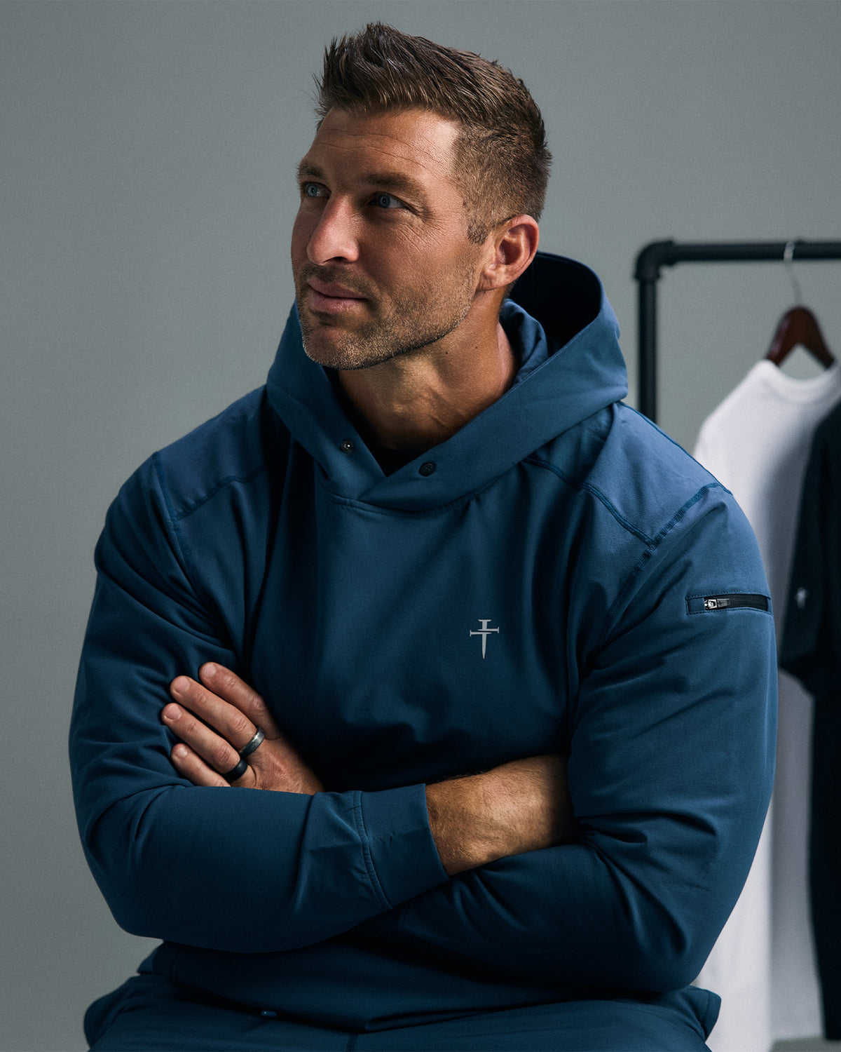 Vanta+ Hoodie - Midnight Navy "Cross"