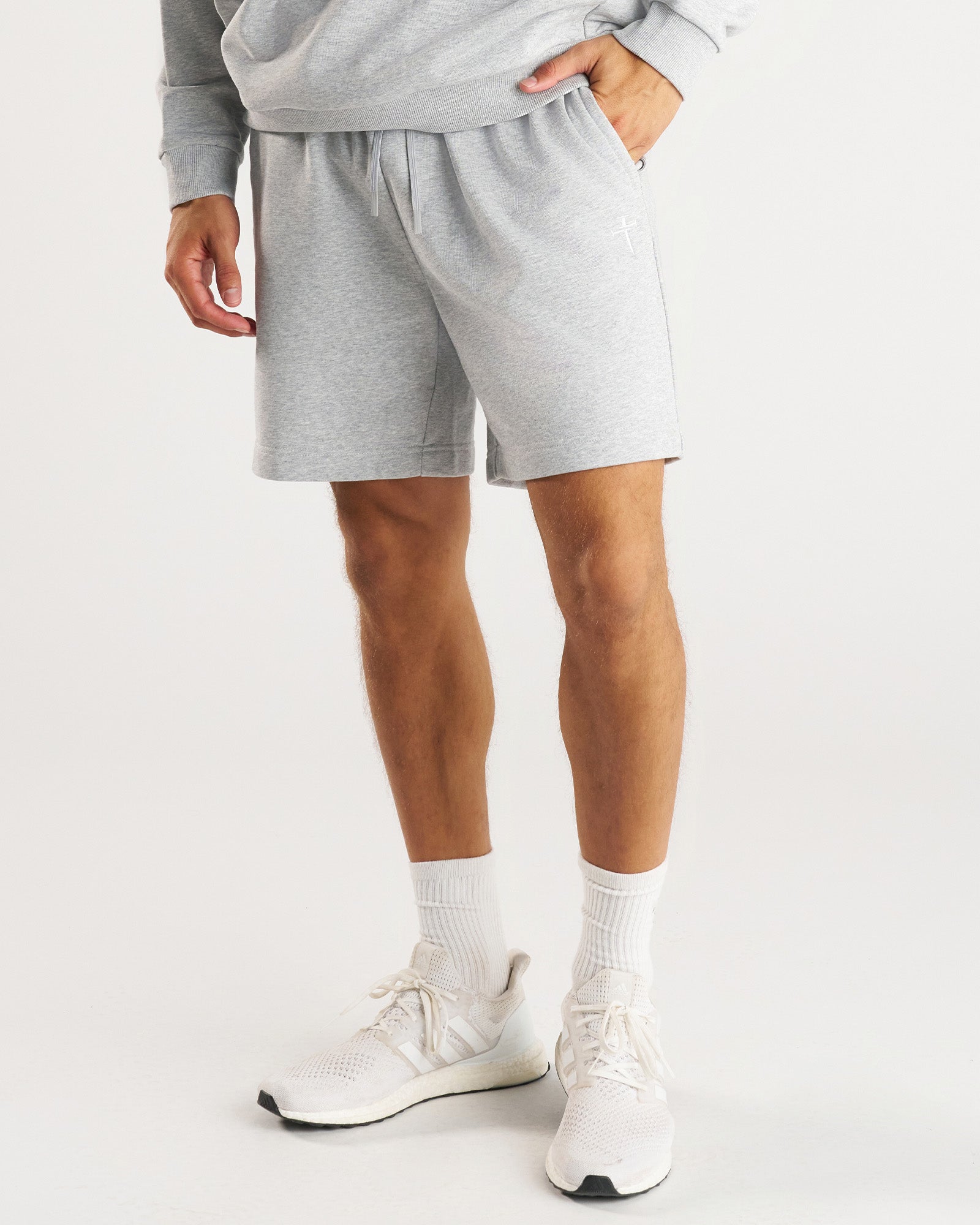 French Terry Sweatshorts - Heather Grey