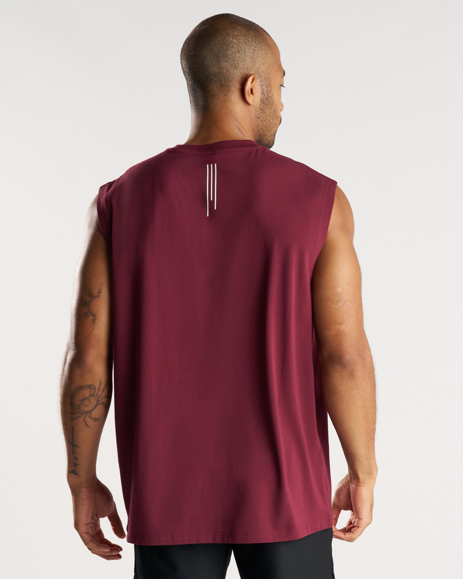 Core Oversized Muscle Tank - Merlot