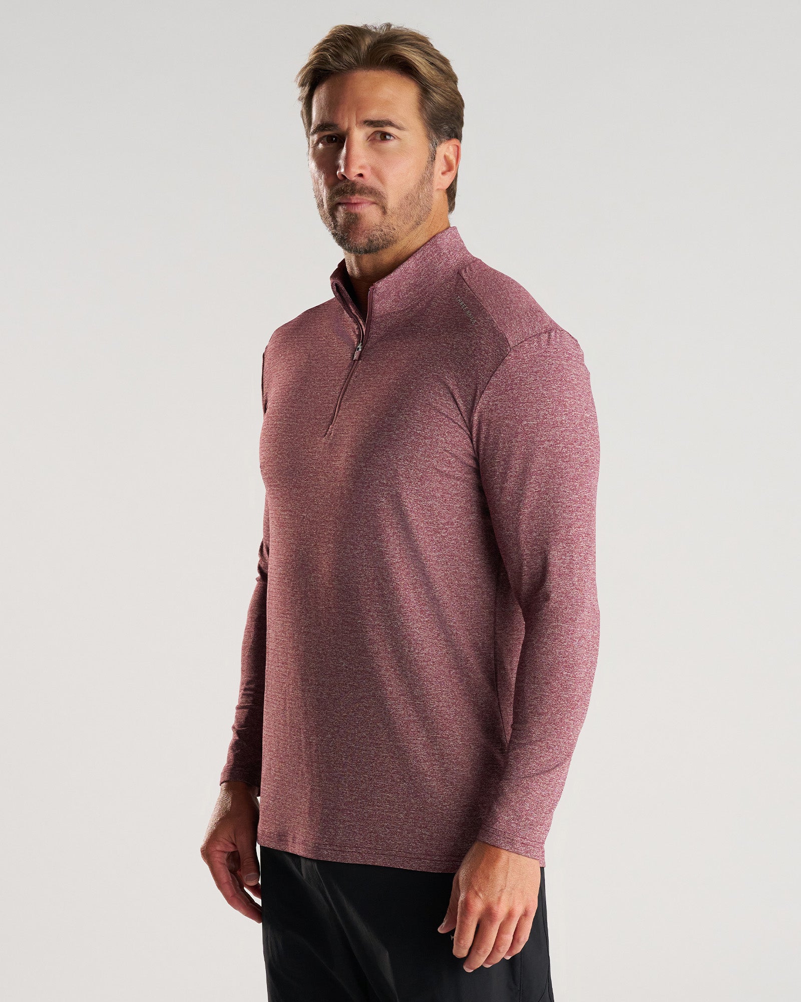 Aion-Lite™ Quarter Zip - Merlot Marl