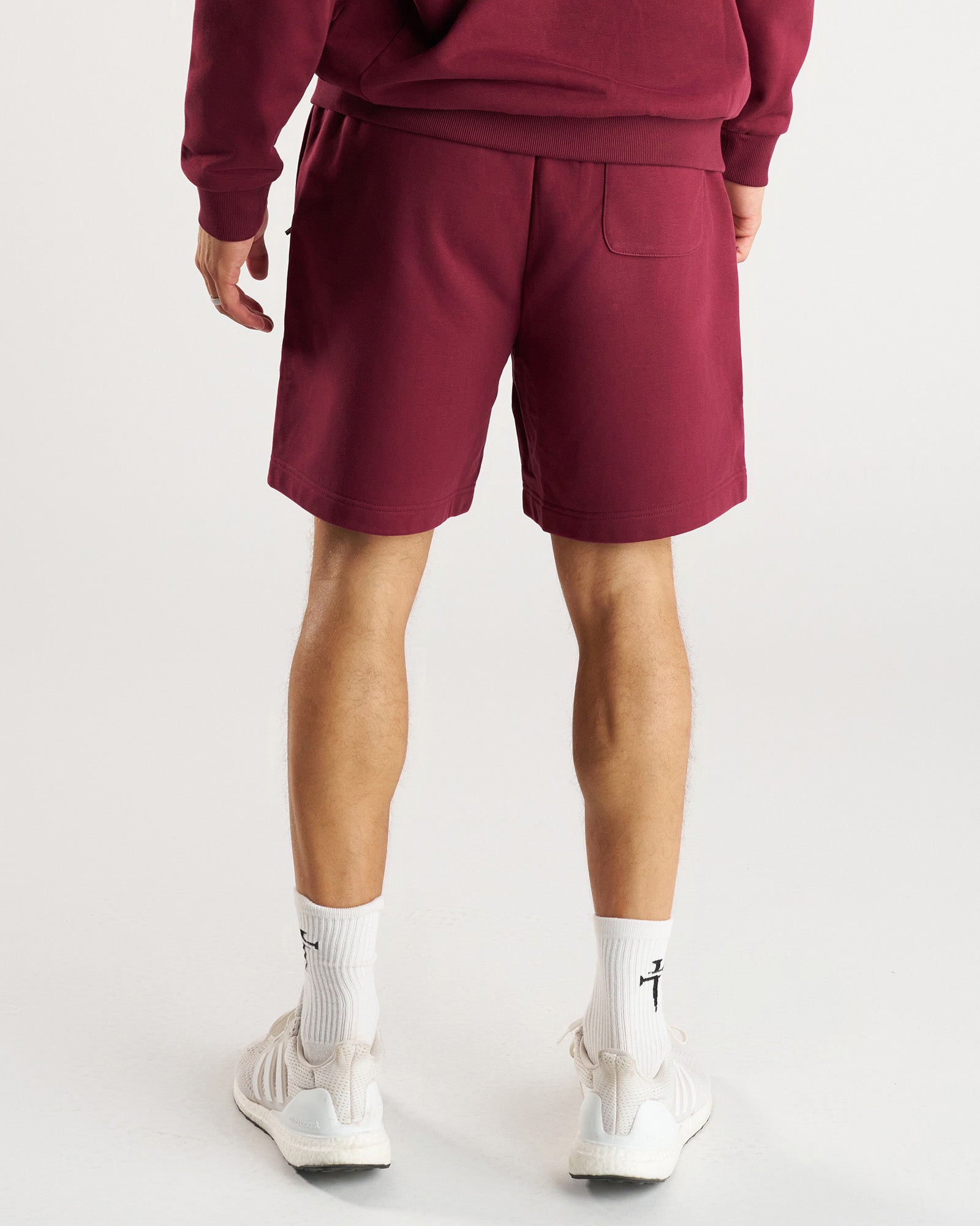 French Terry Sweatshorts - Merlot