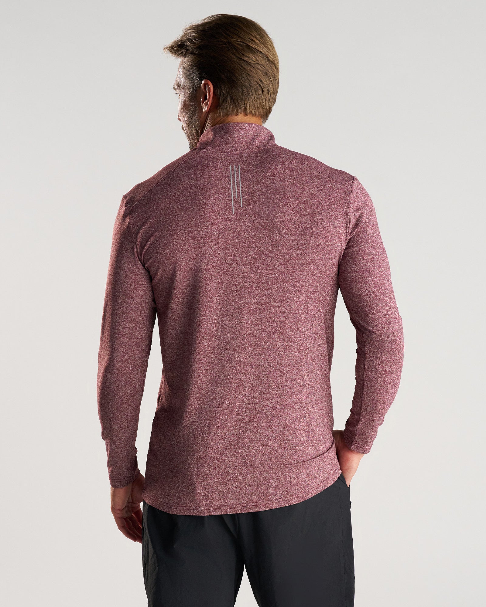 Aion-Lite™ Quarter Zip - Merlot Marl