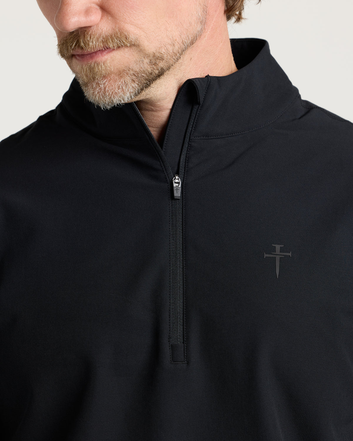 Vanta+ Quarter Zip - Blackout "Cross"