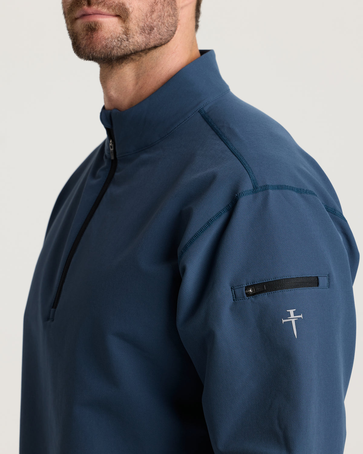 Vanta+ Quarter Zip - Midnight Navy "Minimal"