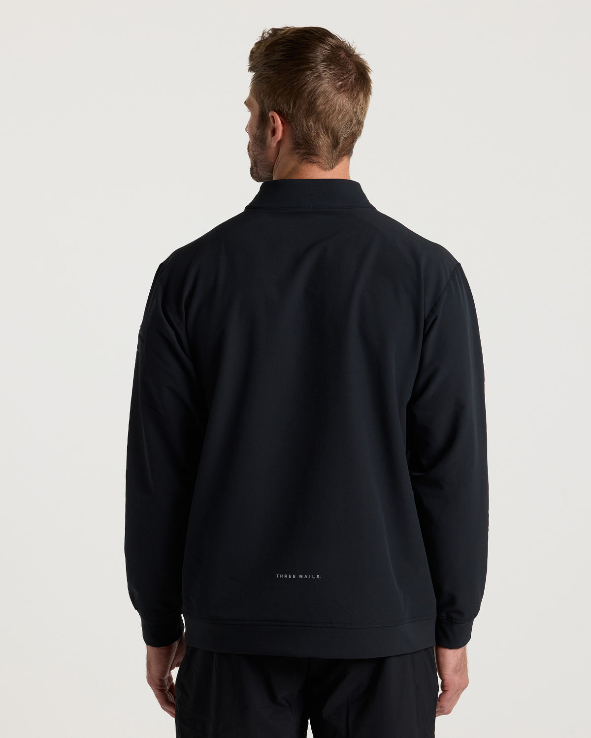 Vanta+ Quarter Zip - Black "Minimal"