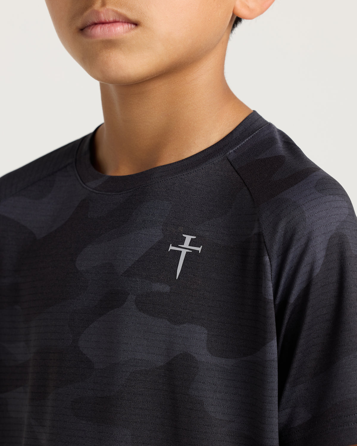 Youth Aion-Lite™ Tee "Cross" - Black Camo