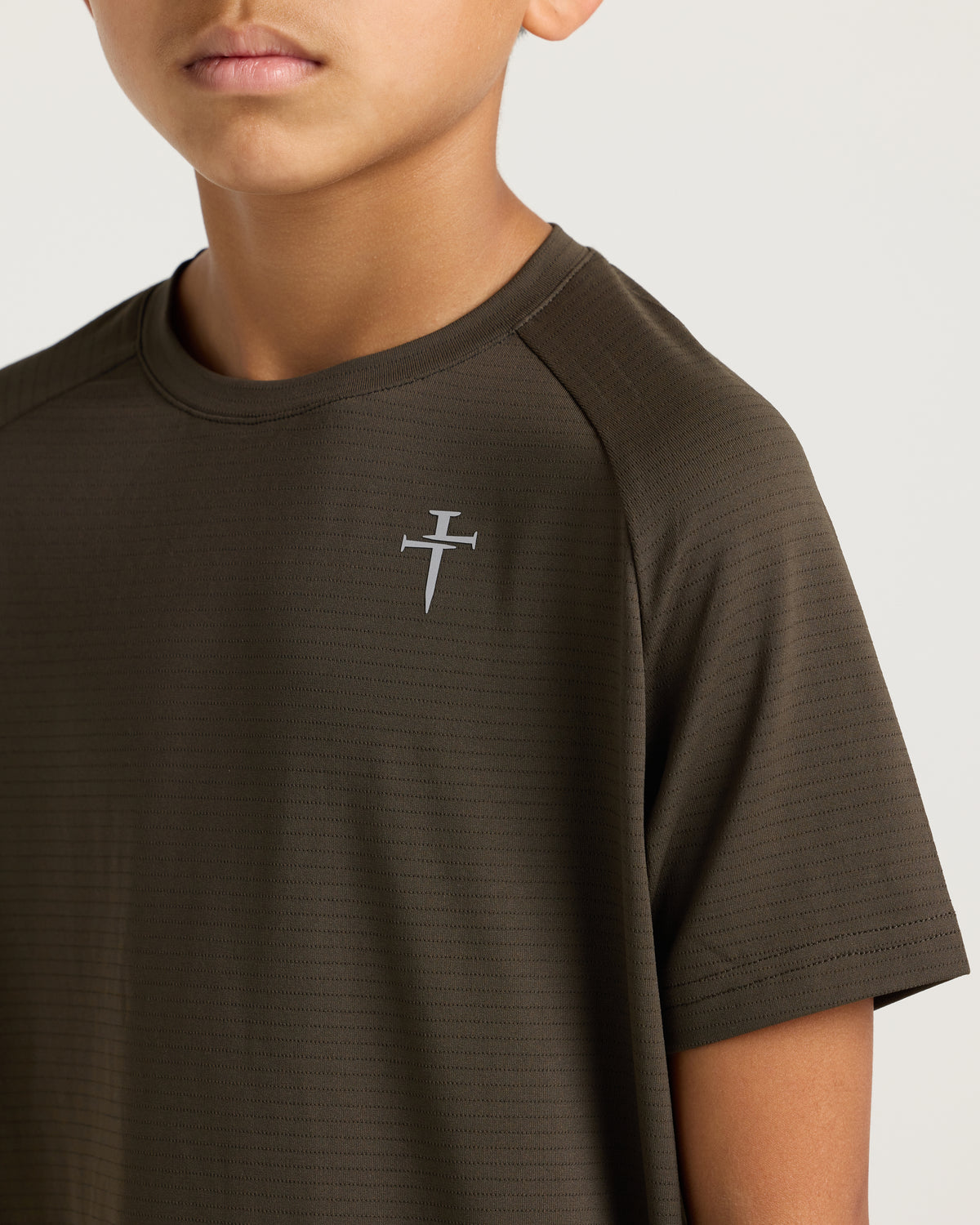 Youth Aion-Lite™ Tee "Cross" - Burnt Olive