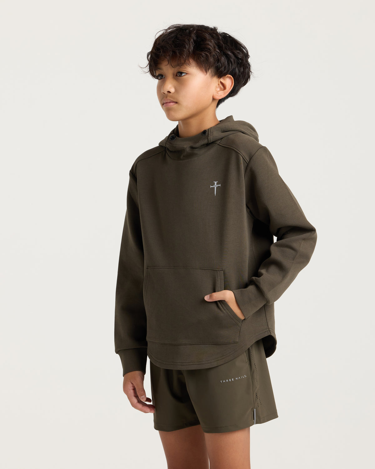 Youth Pro-Tech Hoodie - Burnt Olive