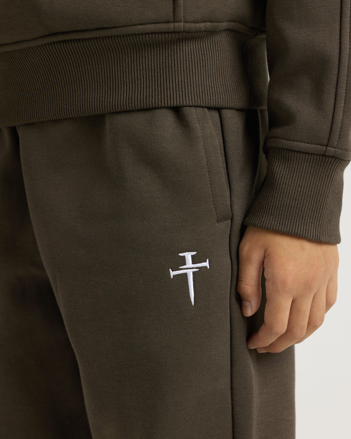 Youth Signature Fleece Sweatpants - Burnt Olive