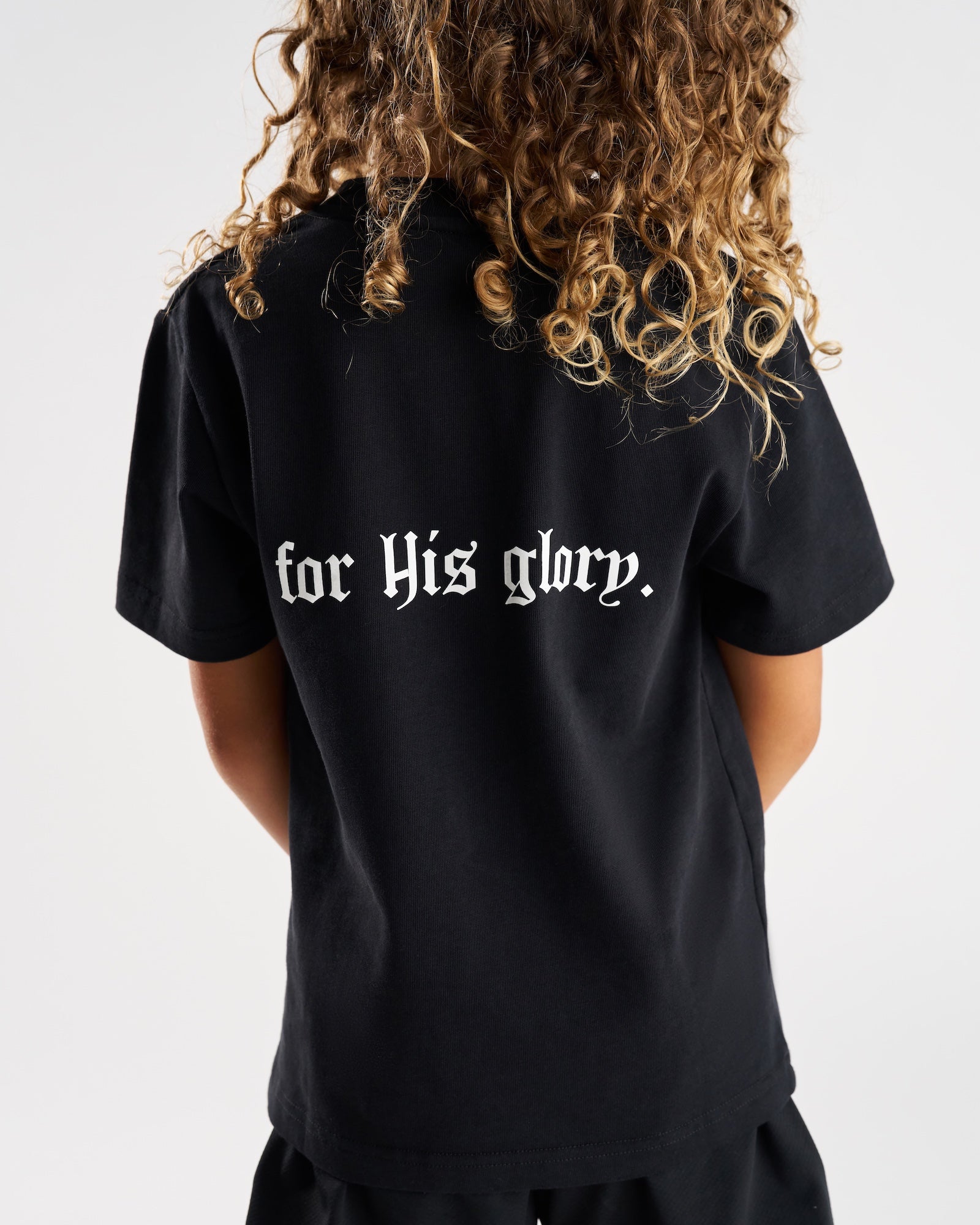 Youth Heavyweight Cotton Oversized Tee - Black