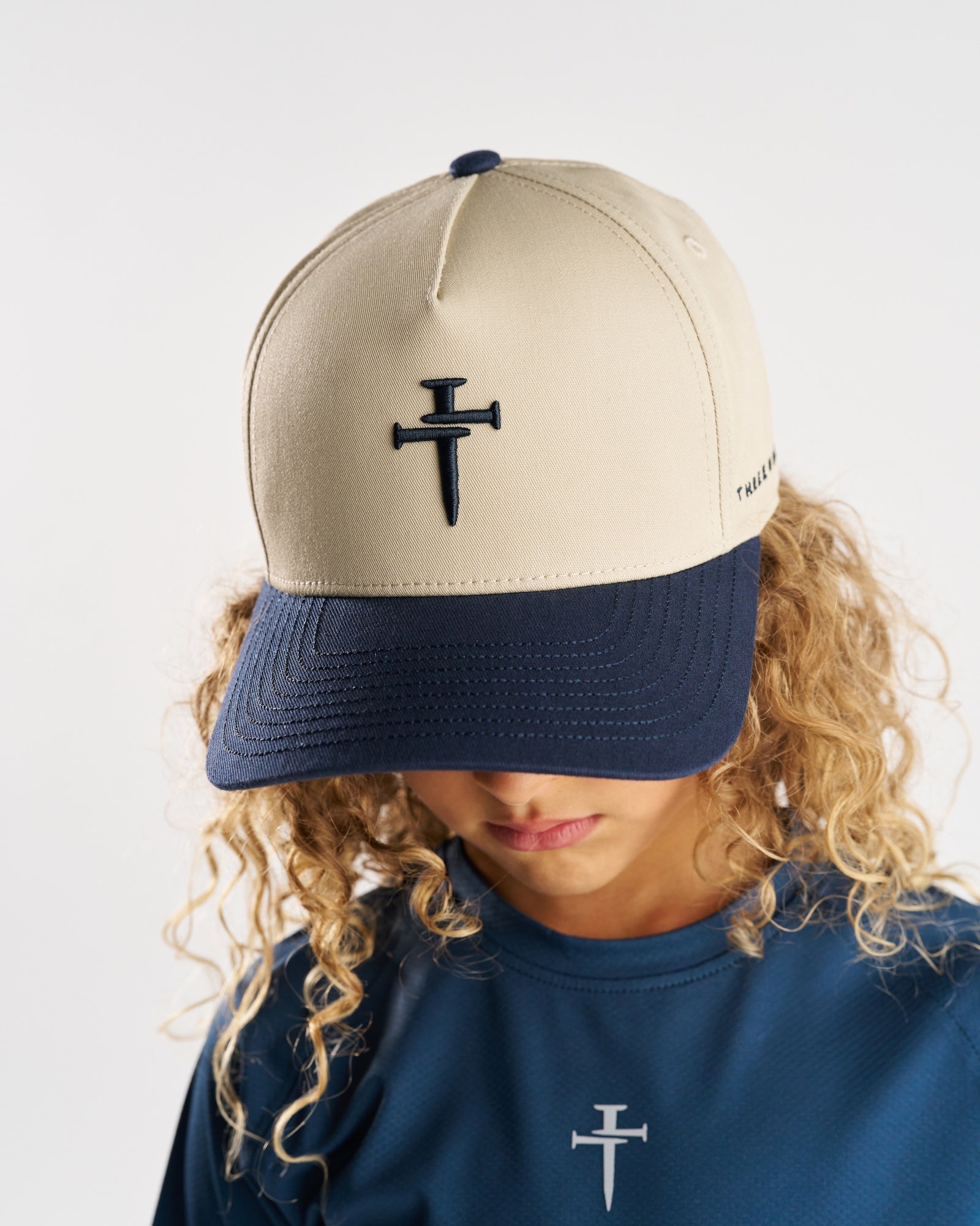 Youth Signature Two-Tone Hat - Navy