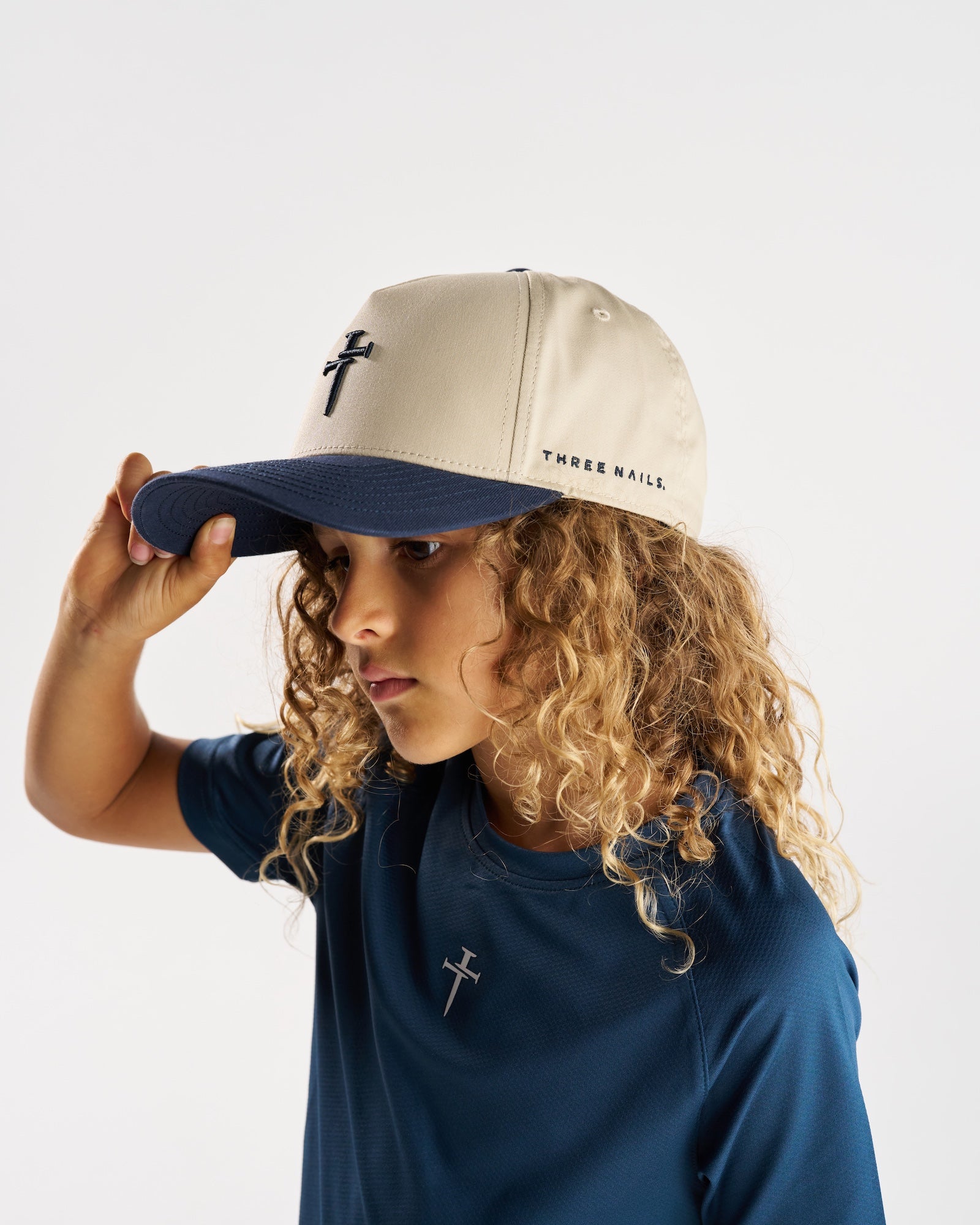 Youth Signature Two-Tone Hat - Navy