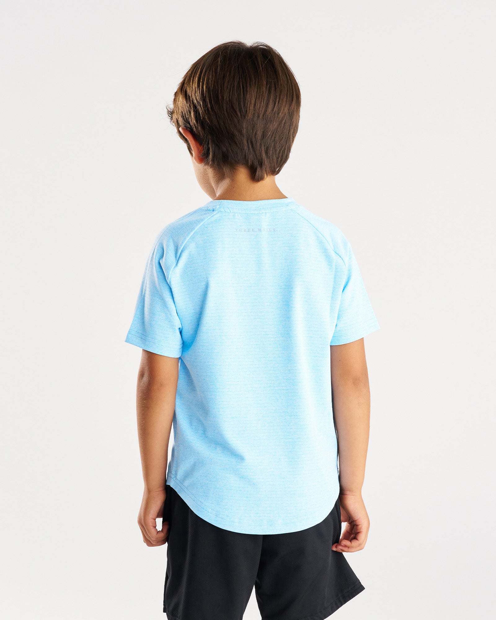 Youth Aion-Lite™ Tee "Cross" - Sky Blue Marl