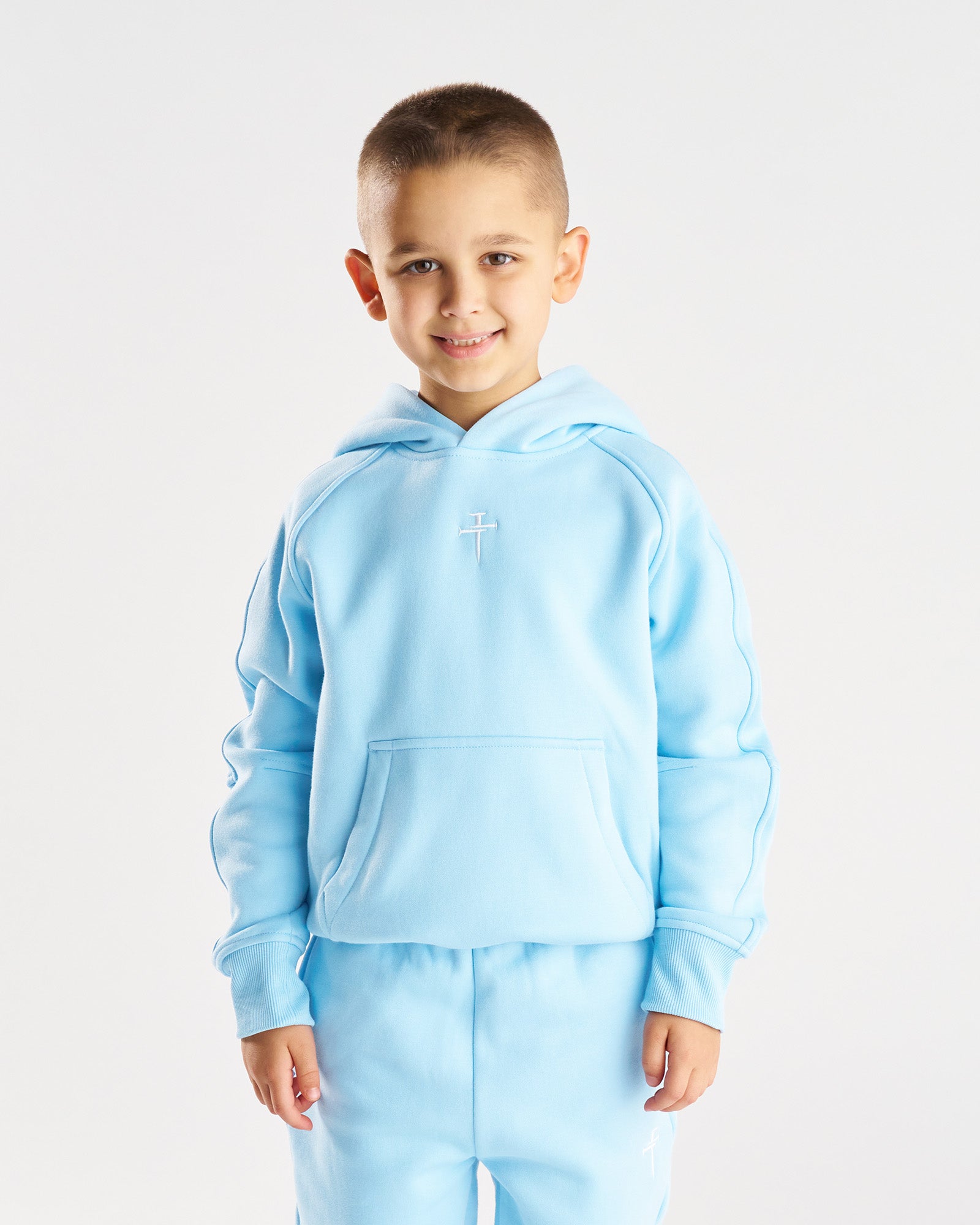 Youth Signature Fleece Hoodie - Sky Blue