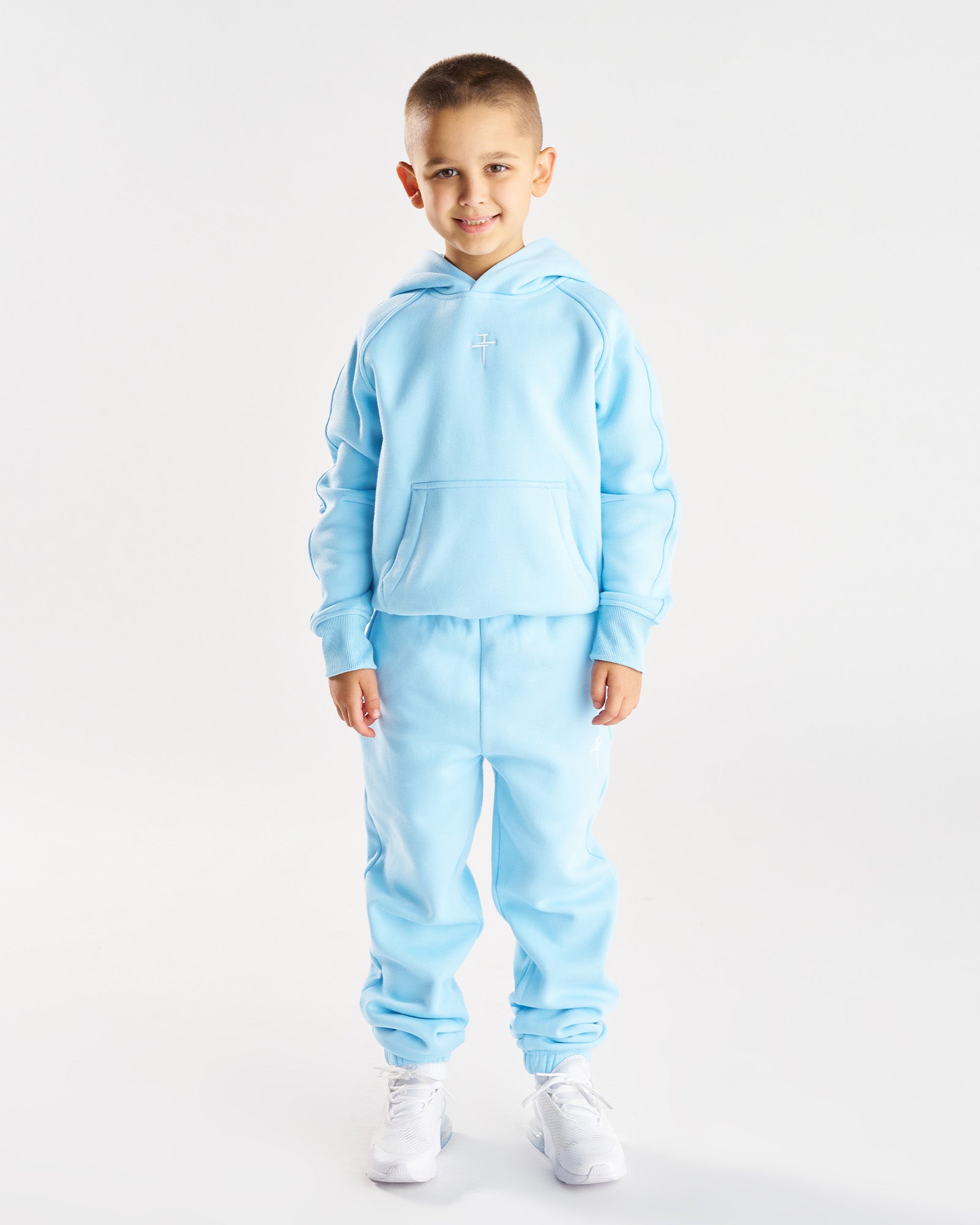 Youth Signature Fleece Hoodie - Sky Blue