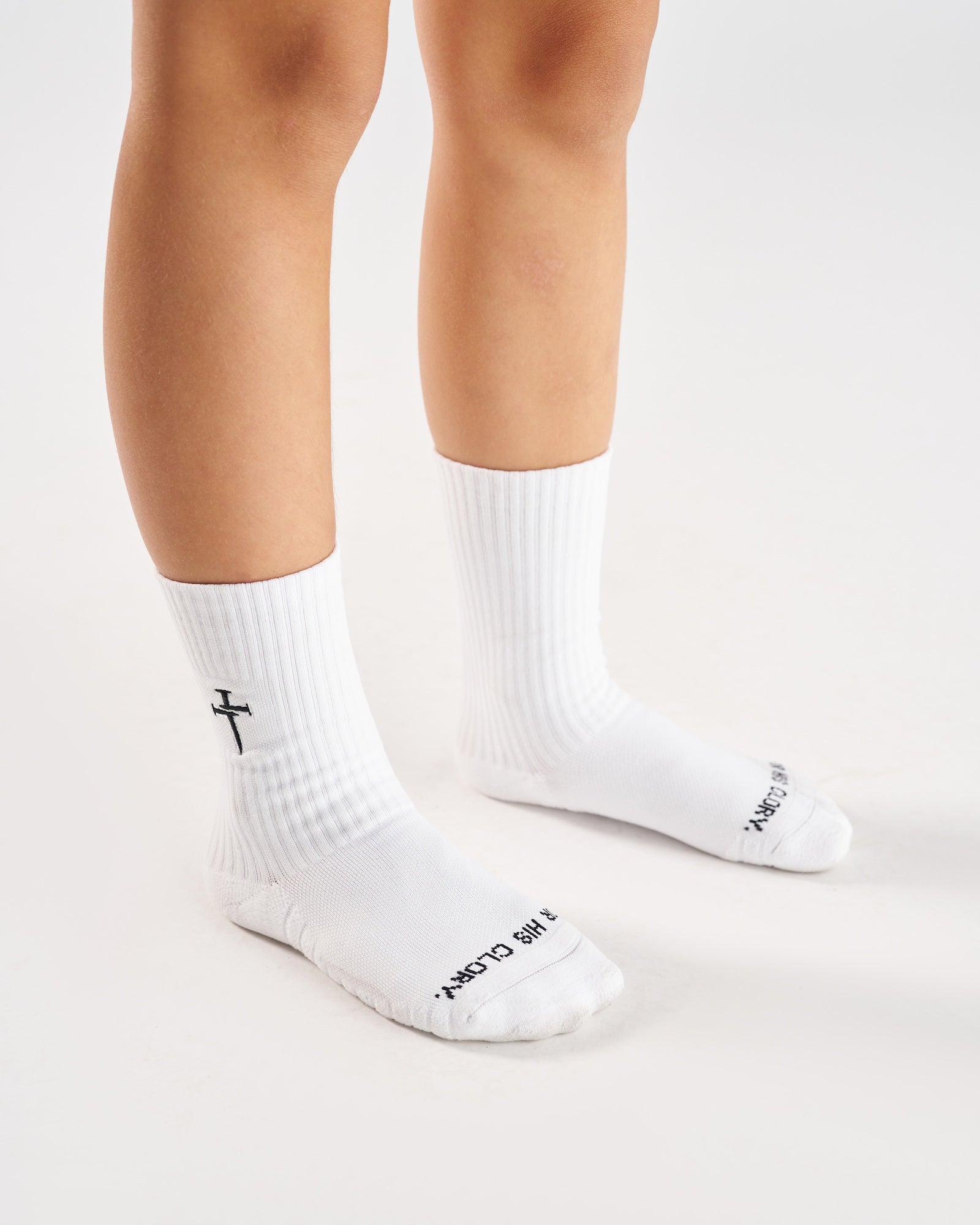 Youth Training Crew Socks (3 Pack) - White