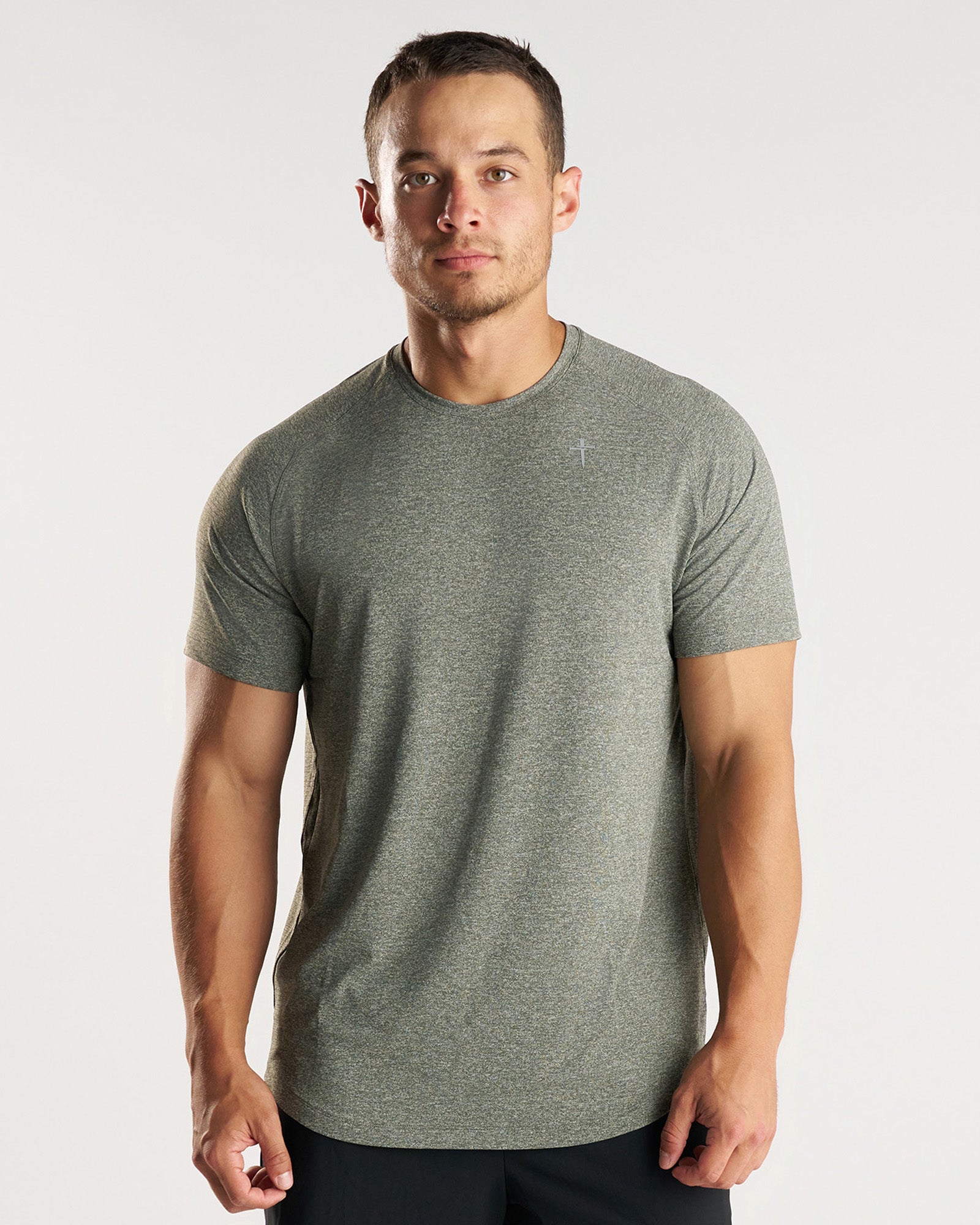Aion-Lite™ Tee "Cross" - Dark Pine Marl