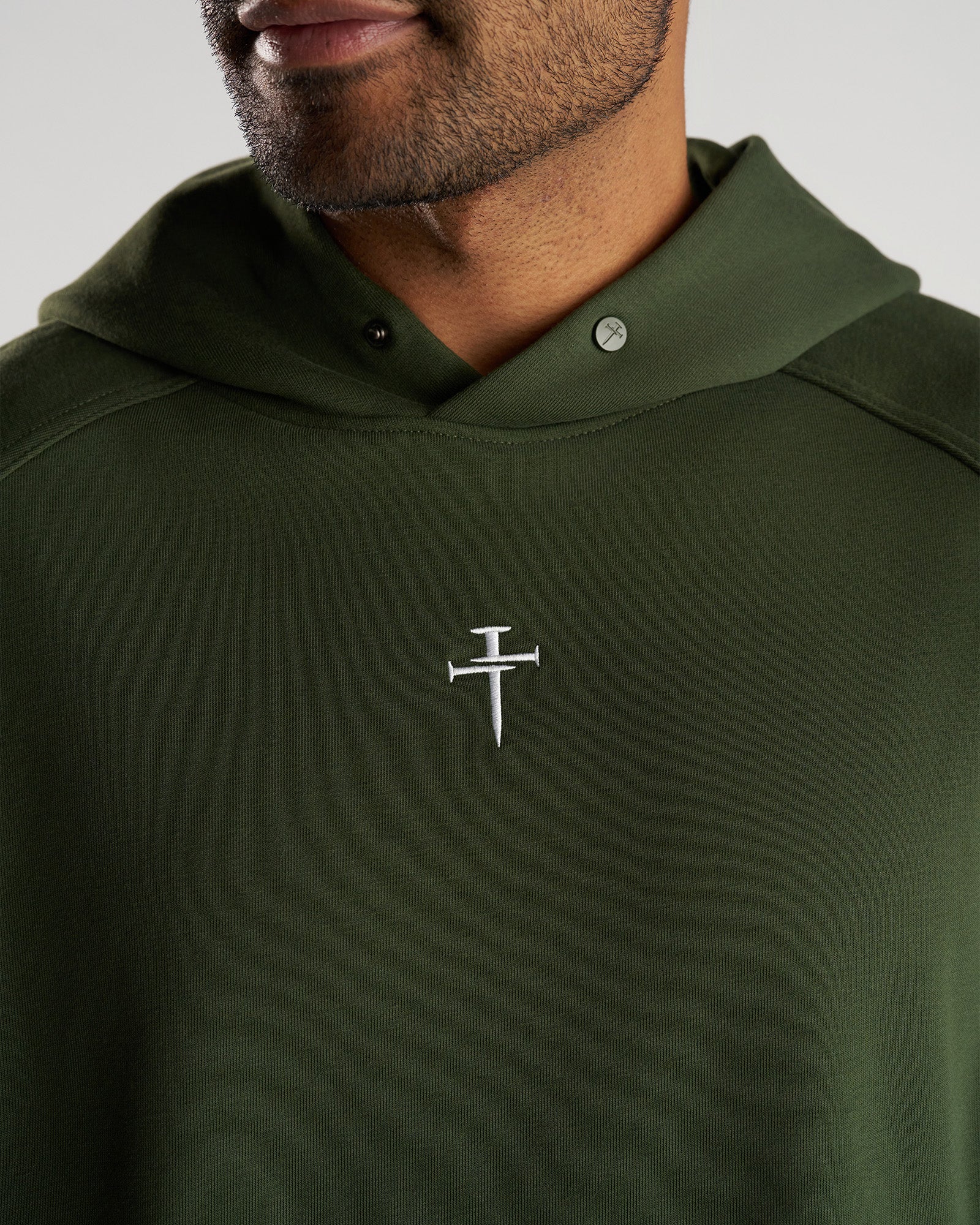 French Terry Hoodie - Dark Pine