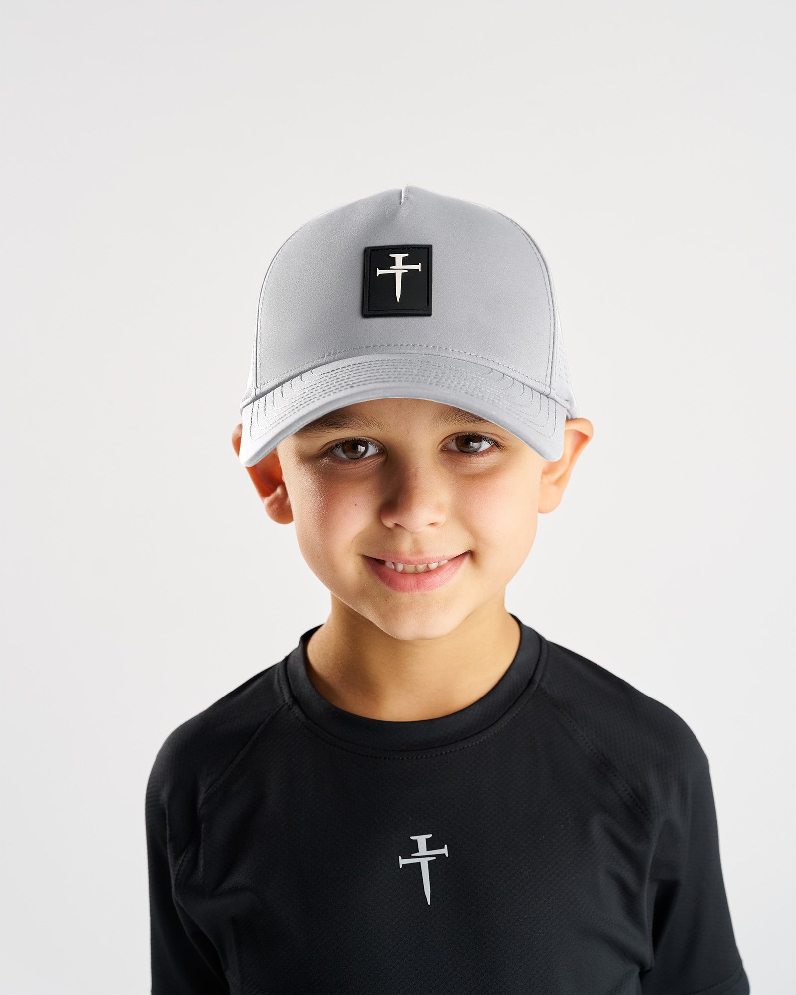 Youth Perforated Hat - Grey