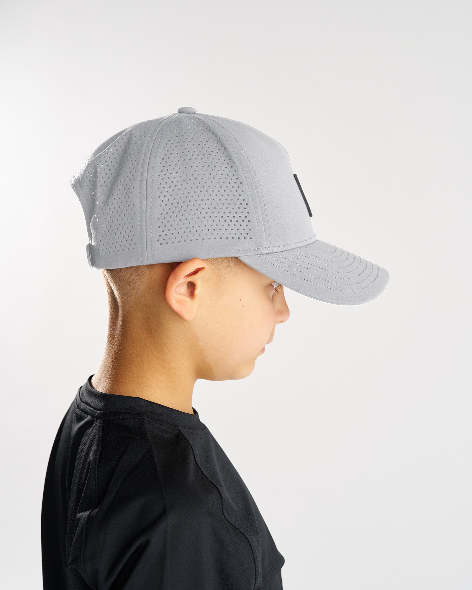 Youth Perforated Hat - Grey