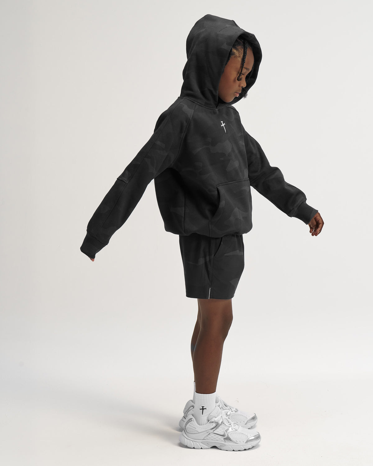 Youth Signature Fleece Hoodie - Black Camo