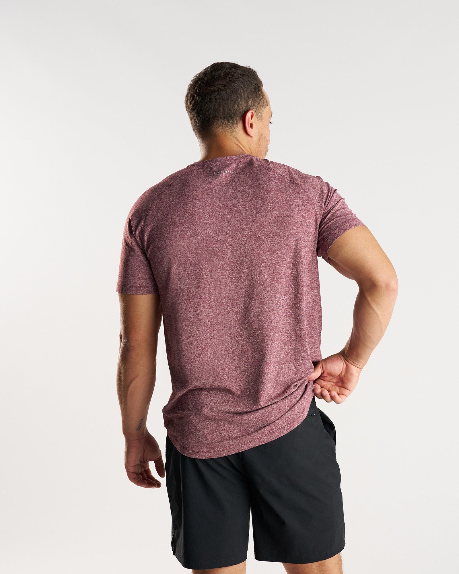 Aion-Lite™ Tee "Cross" - Merlot Marl