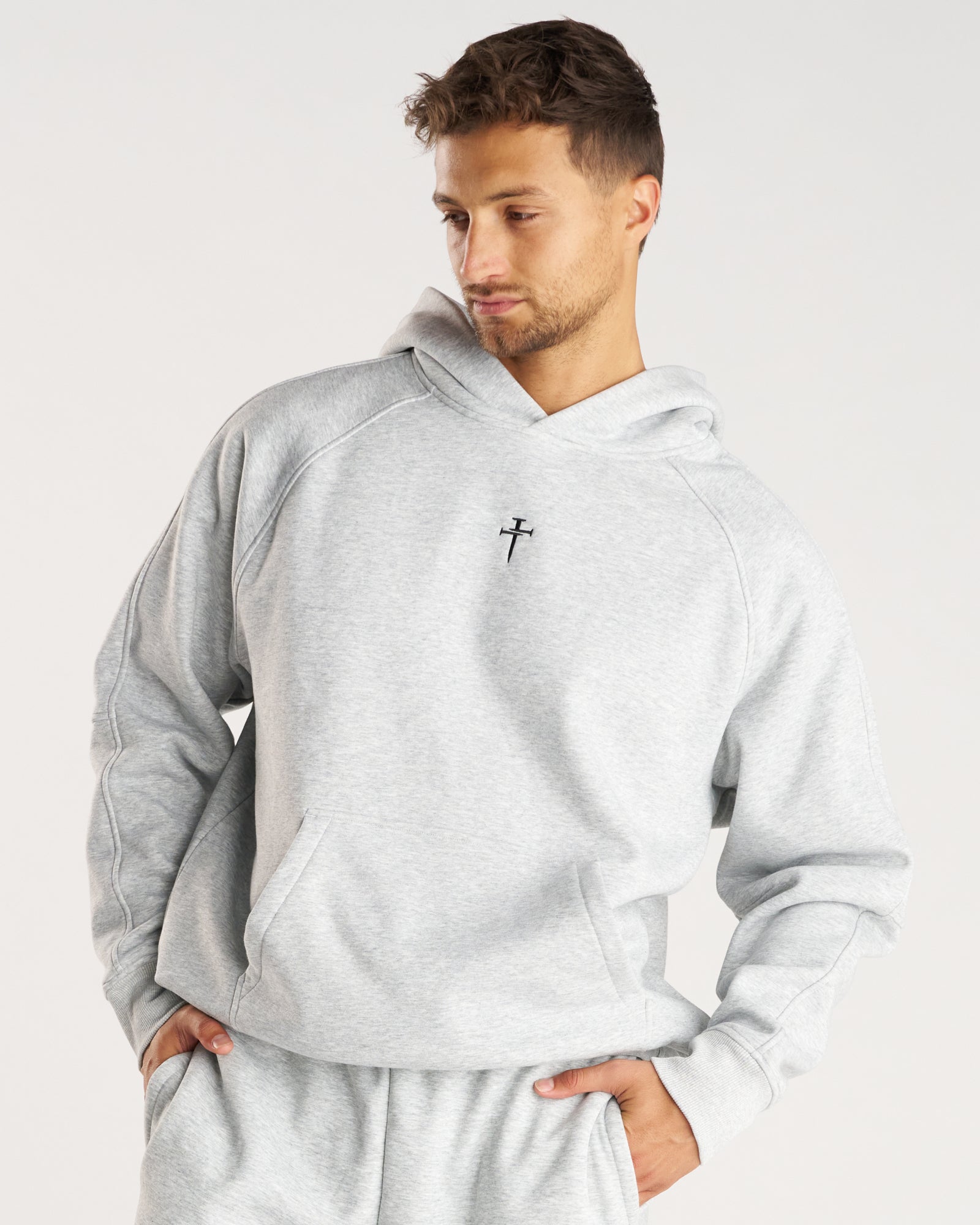 Signature Fleece Hoodie - Heather Grey
