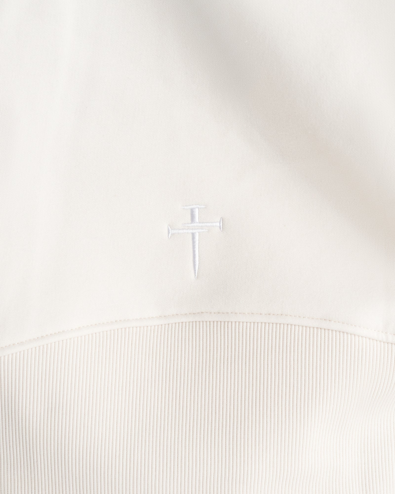 Women's Signature Fleece Half-Zip Hoodie - Cream