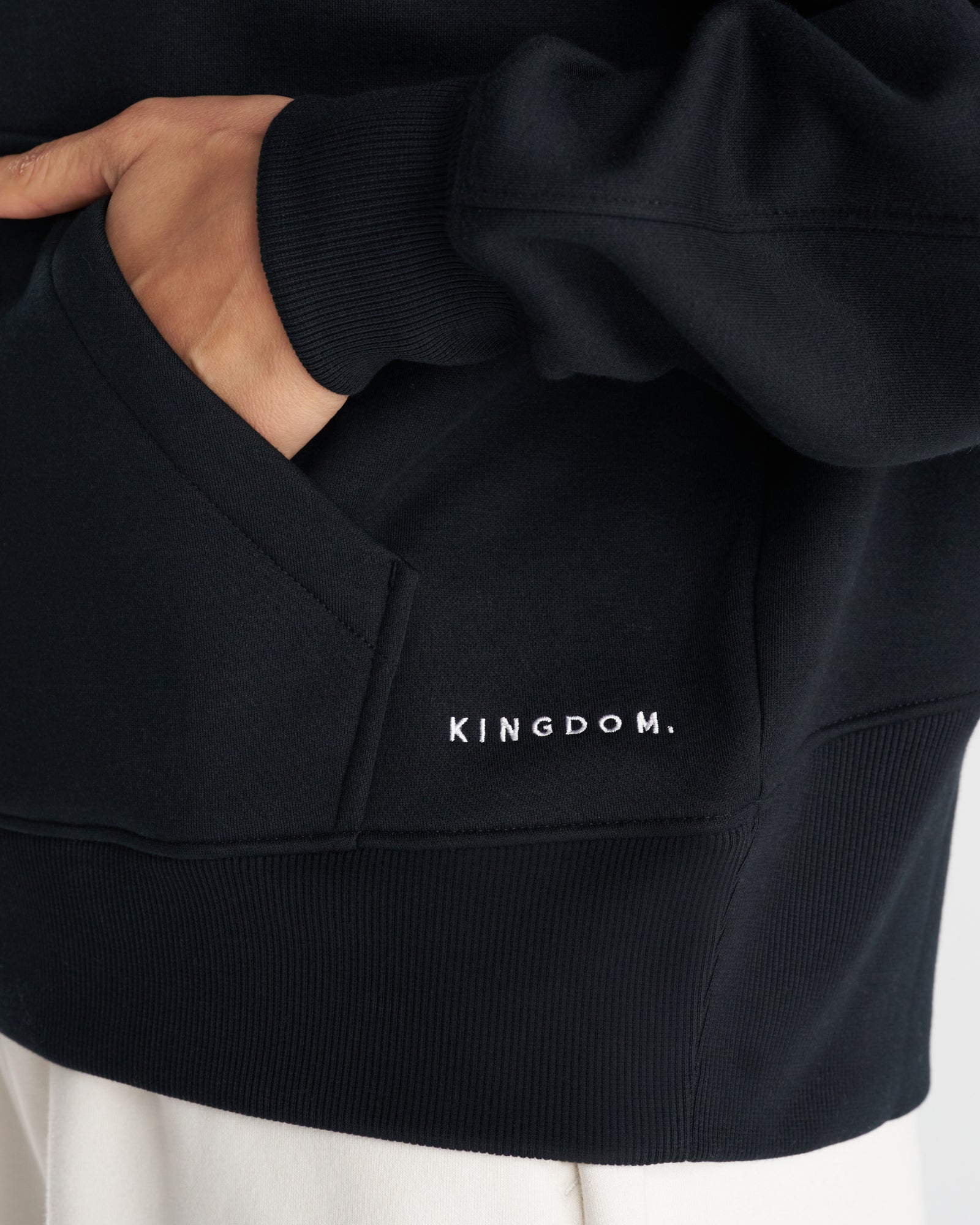 Women's Signature Fleece Half-Zip Hoodie - Black