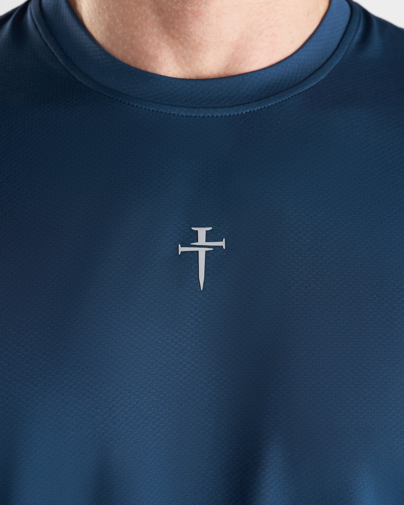 TECH CREW NECK TEE L/S ネイビー Lサイズ Pro-Tech Oversized Tee - Midnight Navy
