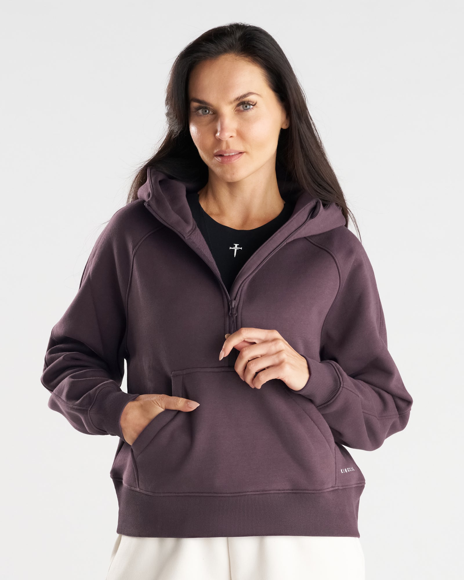 Women's Signature Fleece Half-Zip Hoodie - Nightshade