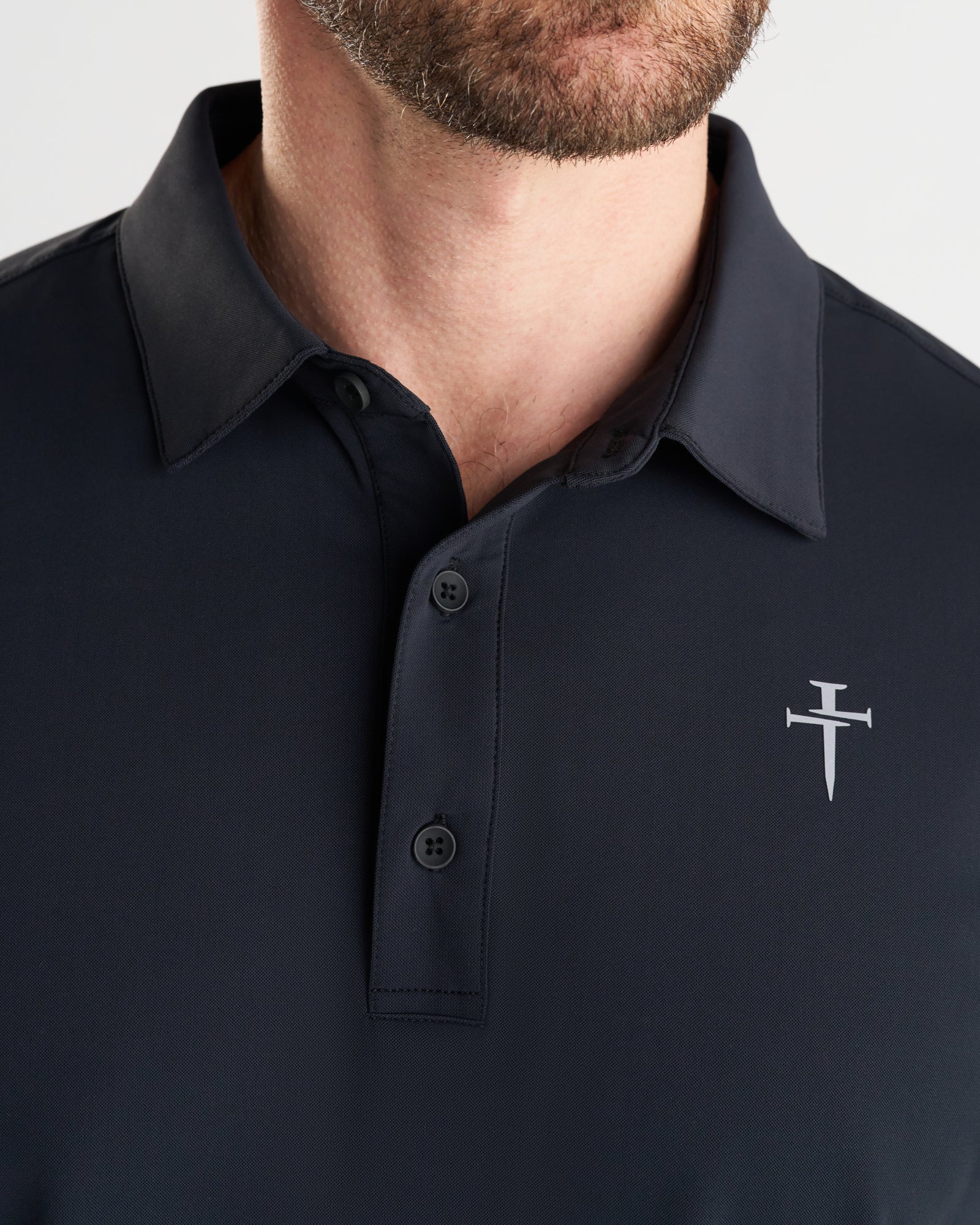 Vented Tech Polo - Black