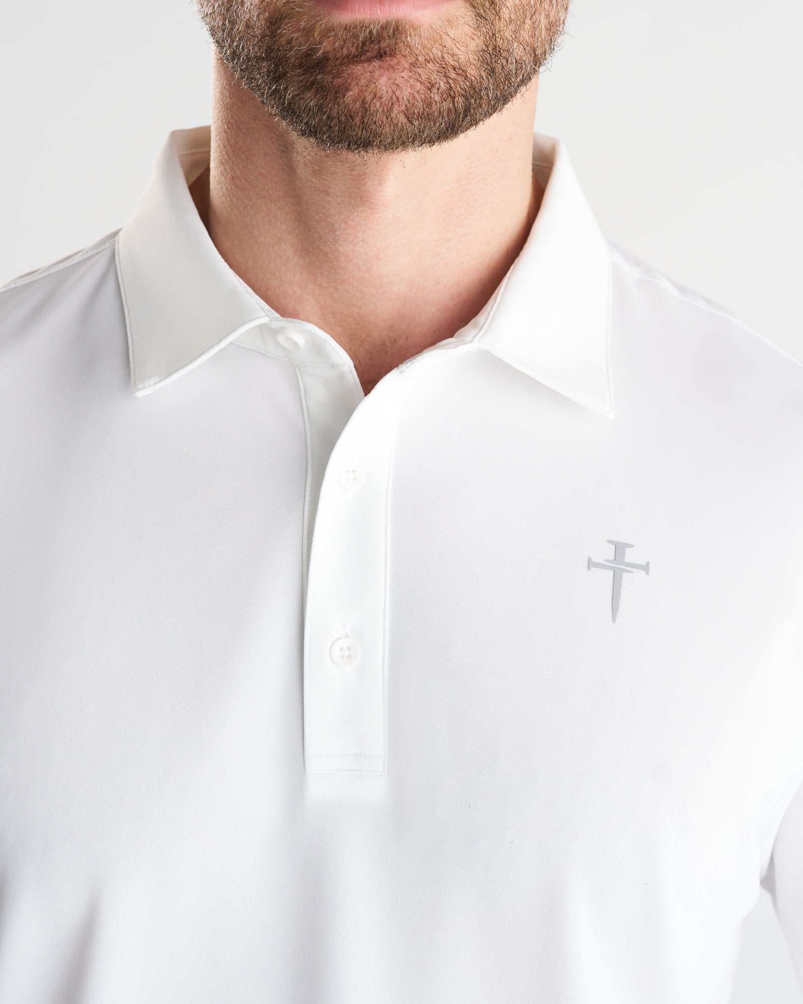 Vented Tech Polo - White