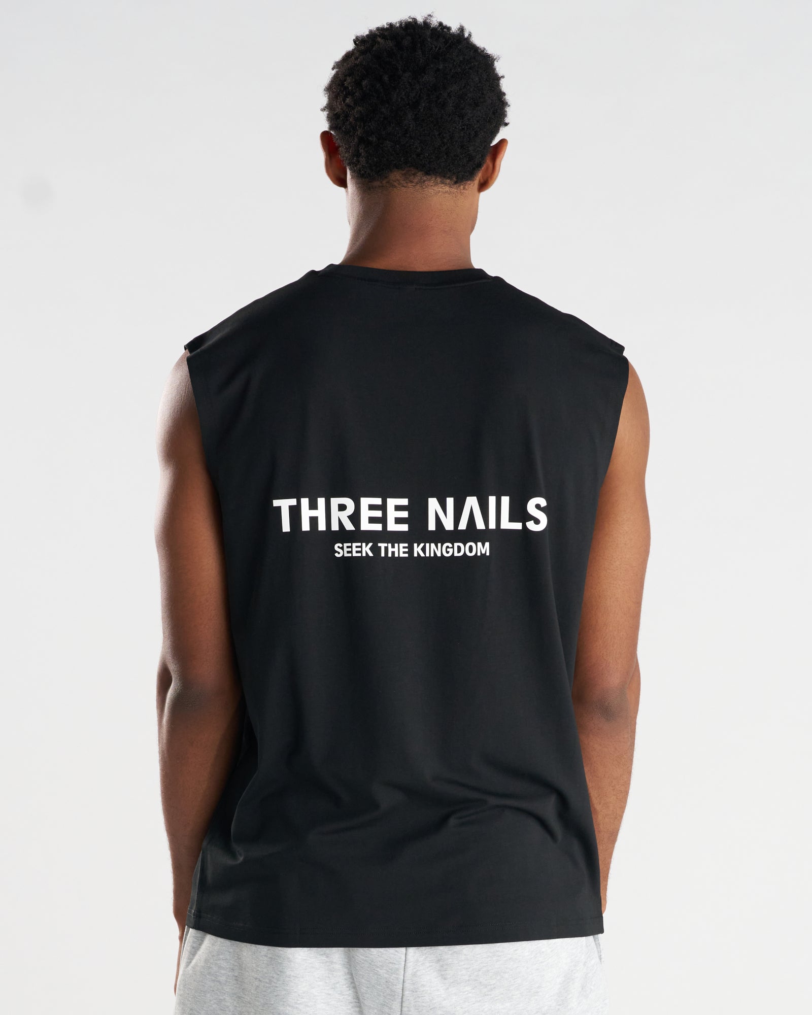 Core Oversized Muscle Tank "STK" - Black