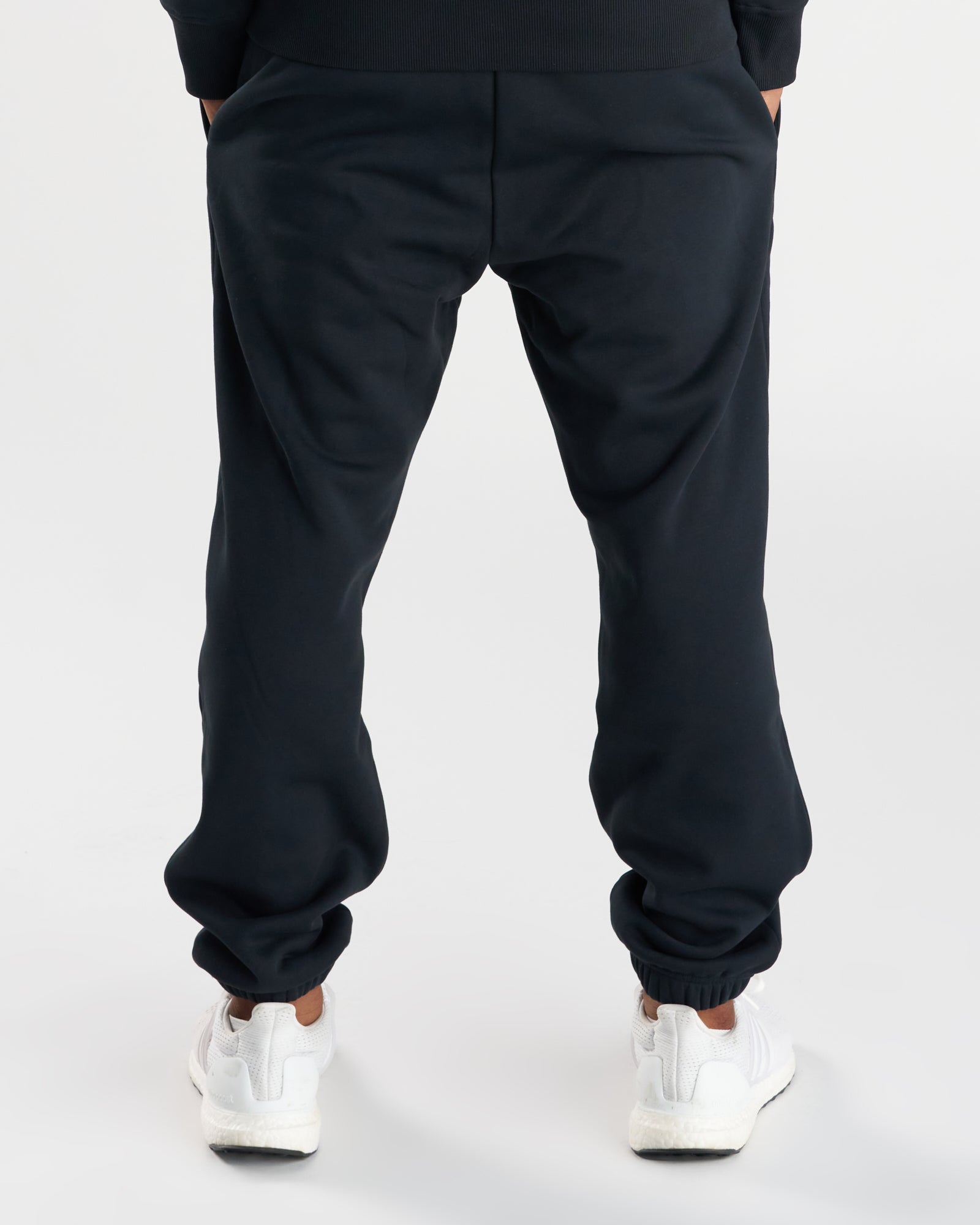Signature Fleece Sweatpants "STK" - Black