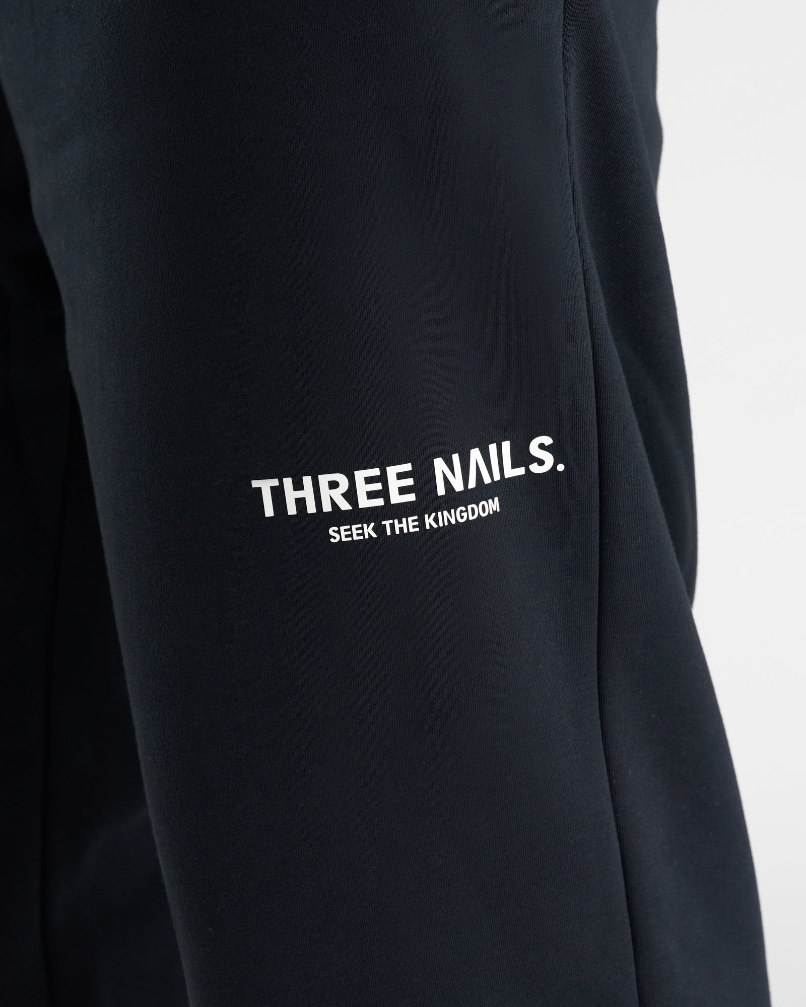 Signature Fleece Sweatpants "STK" - Black