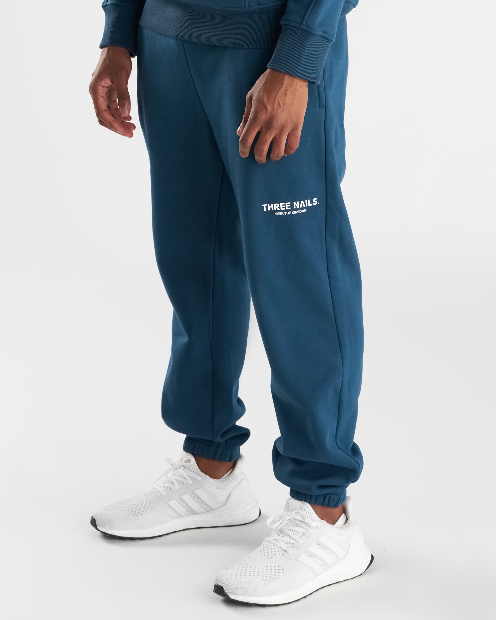 Signature Fleece Sweatpants "STK" - Midnight Navy