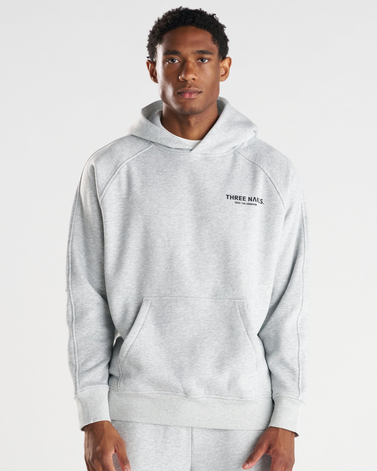 Signature Fleece Hoodie "STK" - Heather Grey