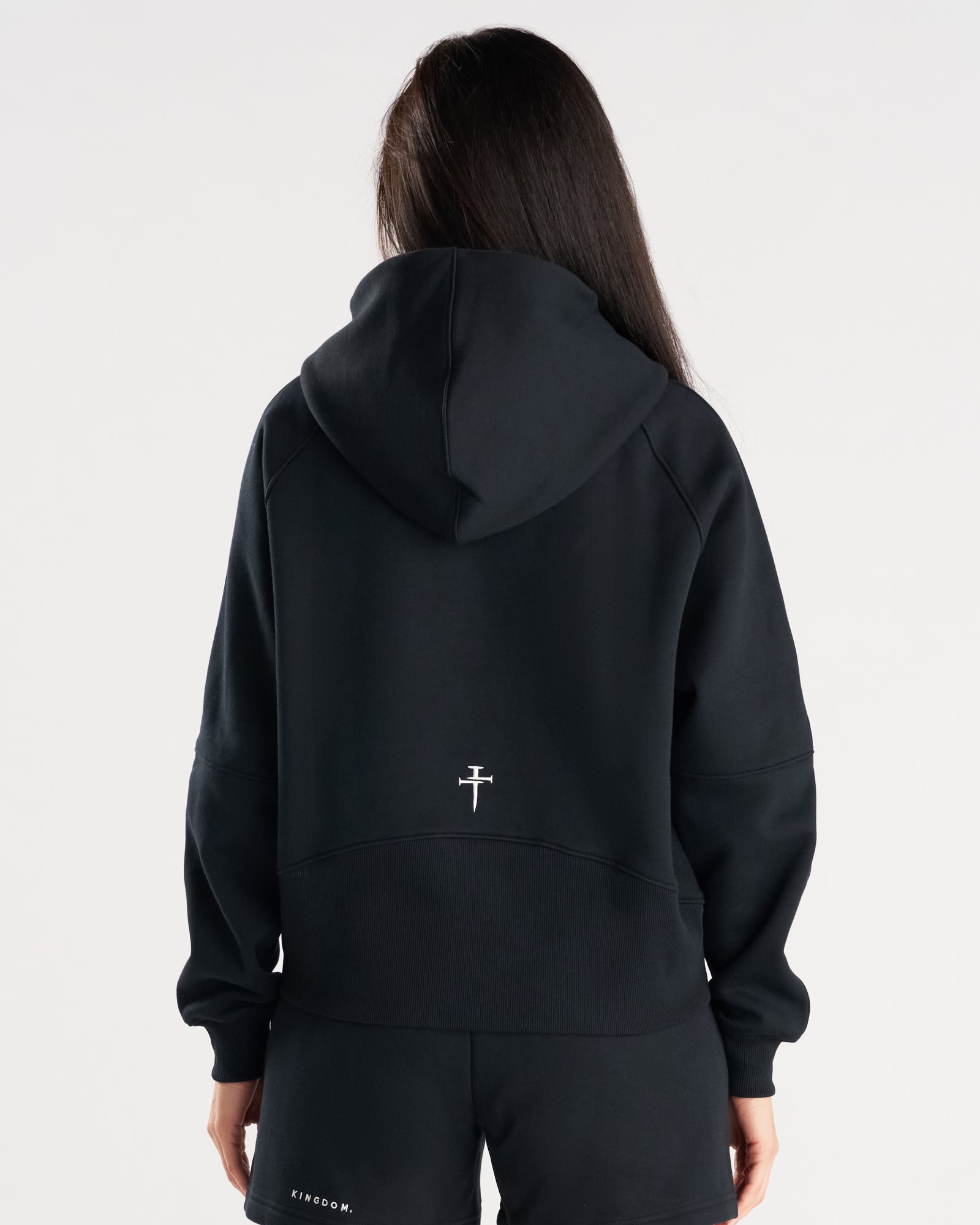 Women's Signature Fleece Half-Zip Hoodie - Black