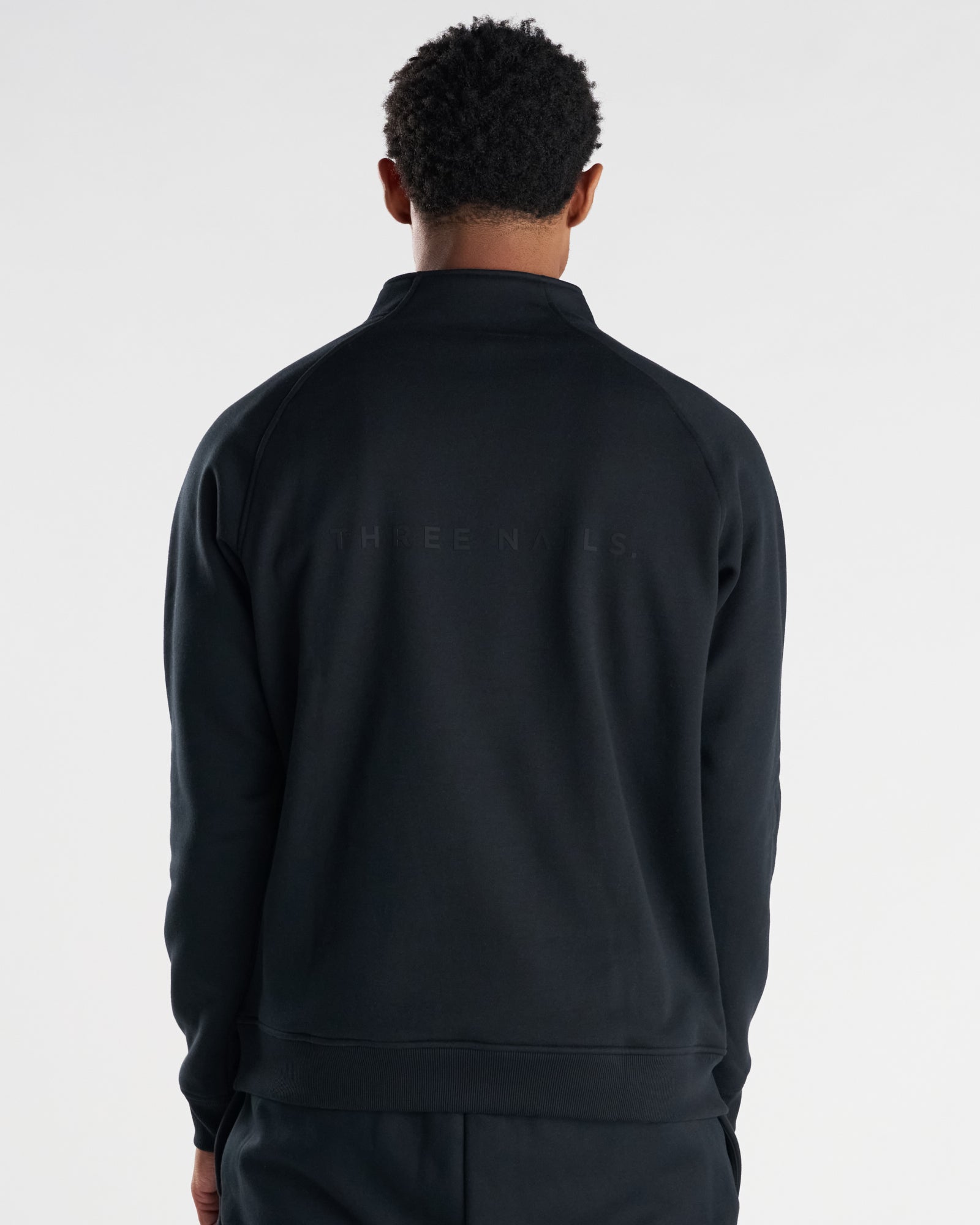 Signature Fleece Quarter Zip - Black