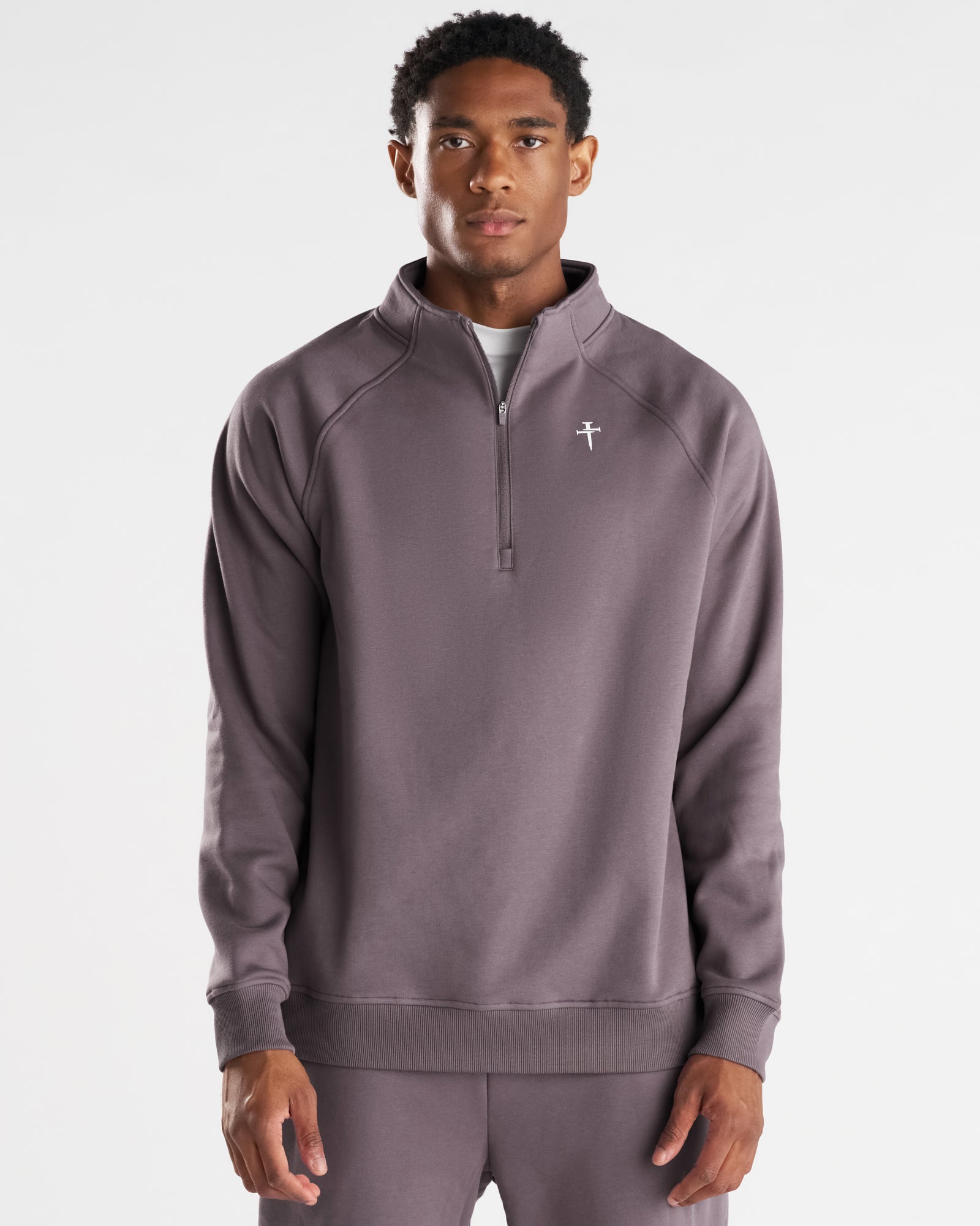 Signature Fleece Quarter Zip - Moonscape