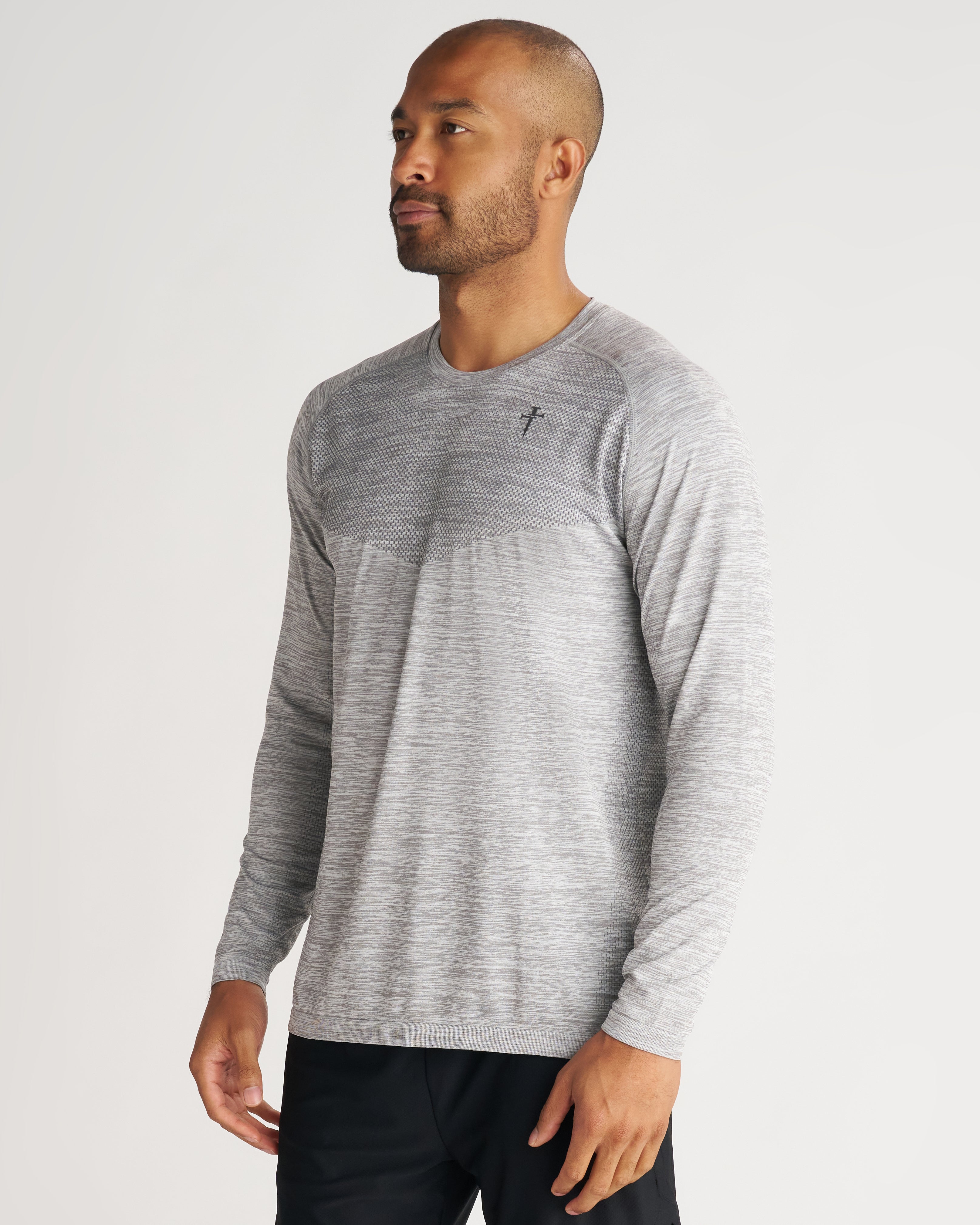 Seamless Long Sleeve - Grey Marl