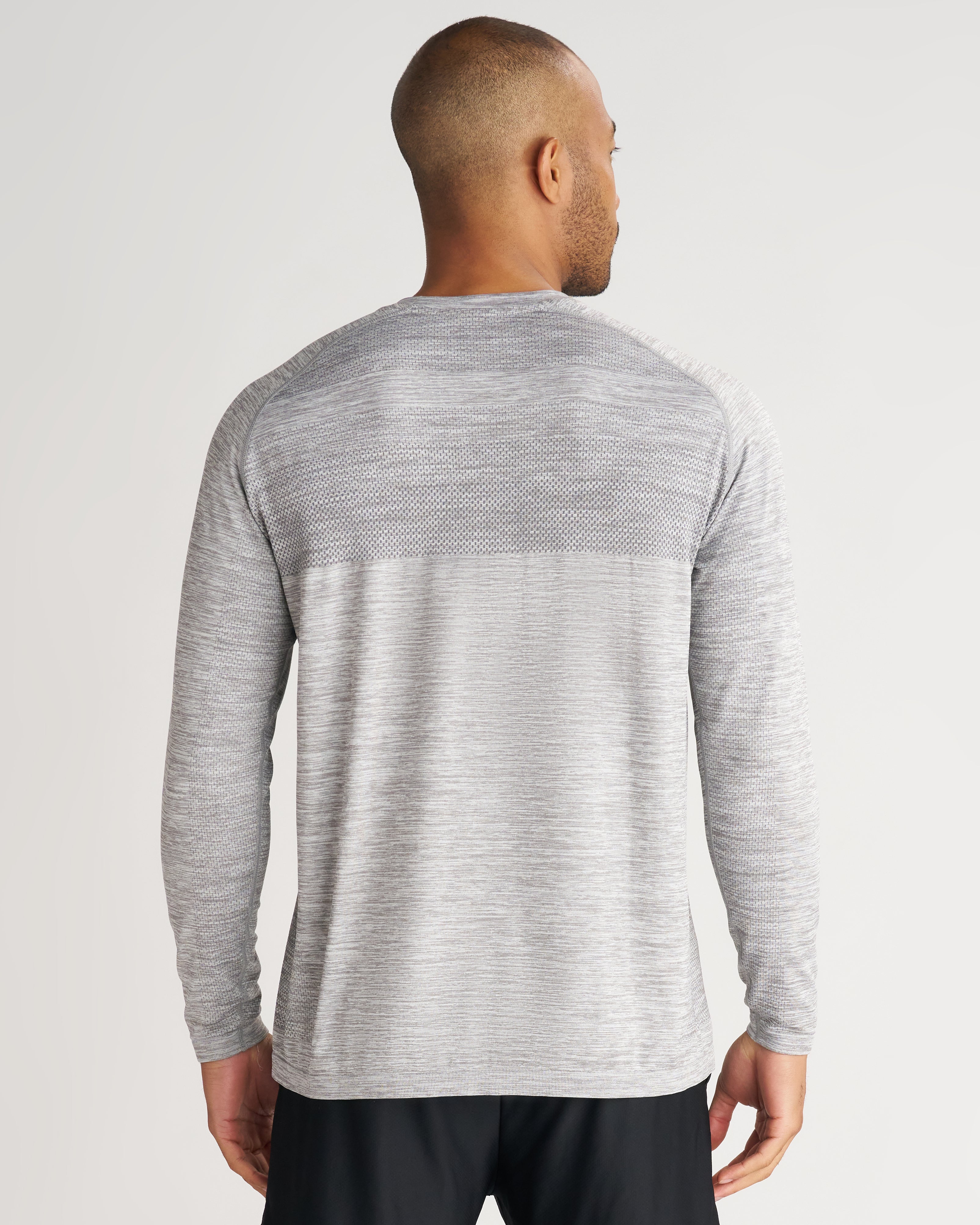 Seamless Long Sleeve - Grey Marl