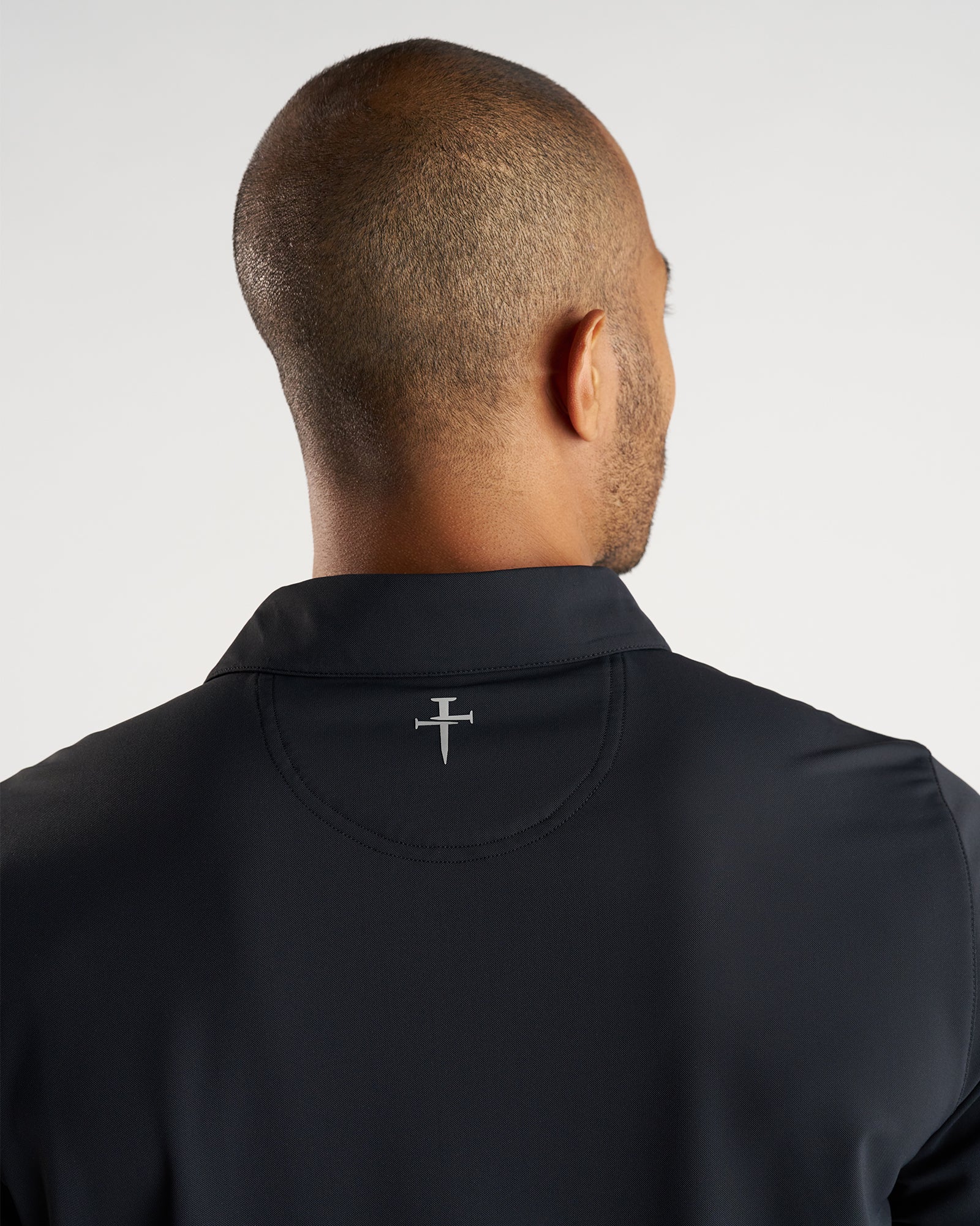 Vented Tech Polo “Three Nails” - Black