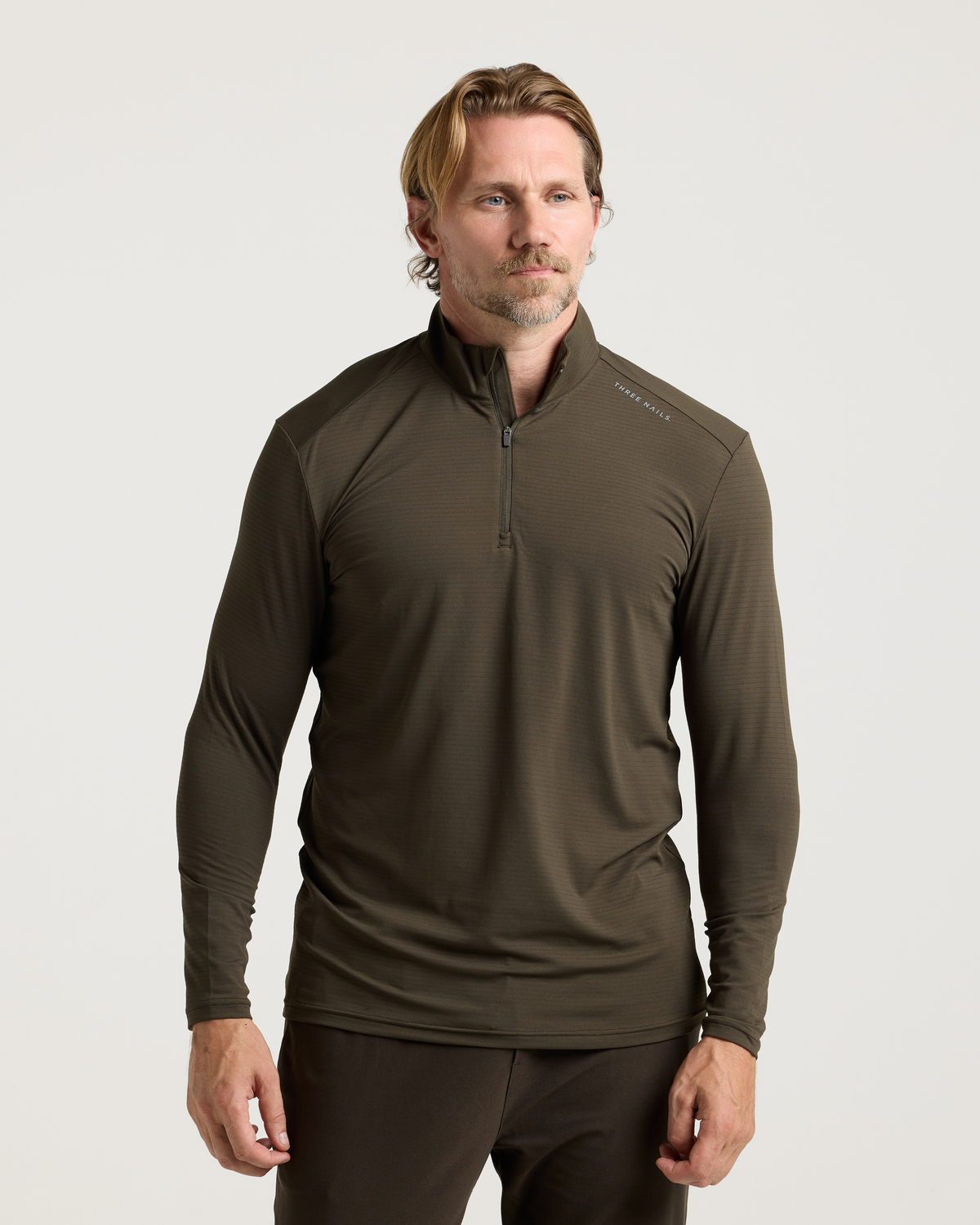 Aion-Lite™ Quarter Zip - Burnt Olive