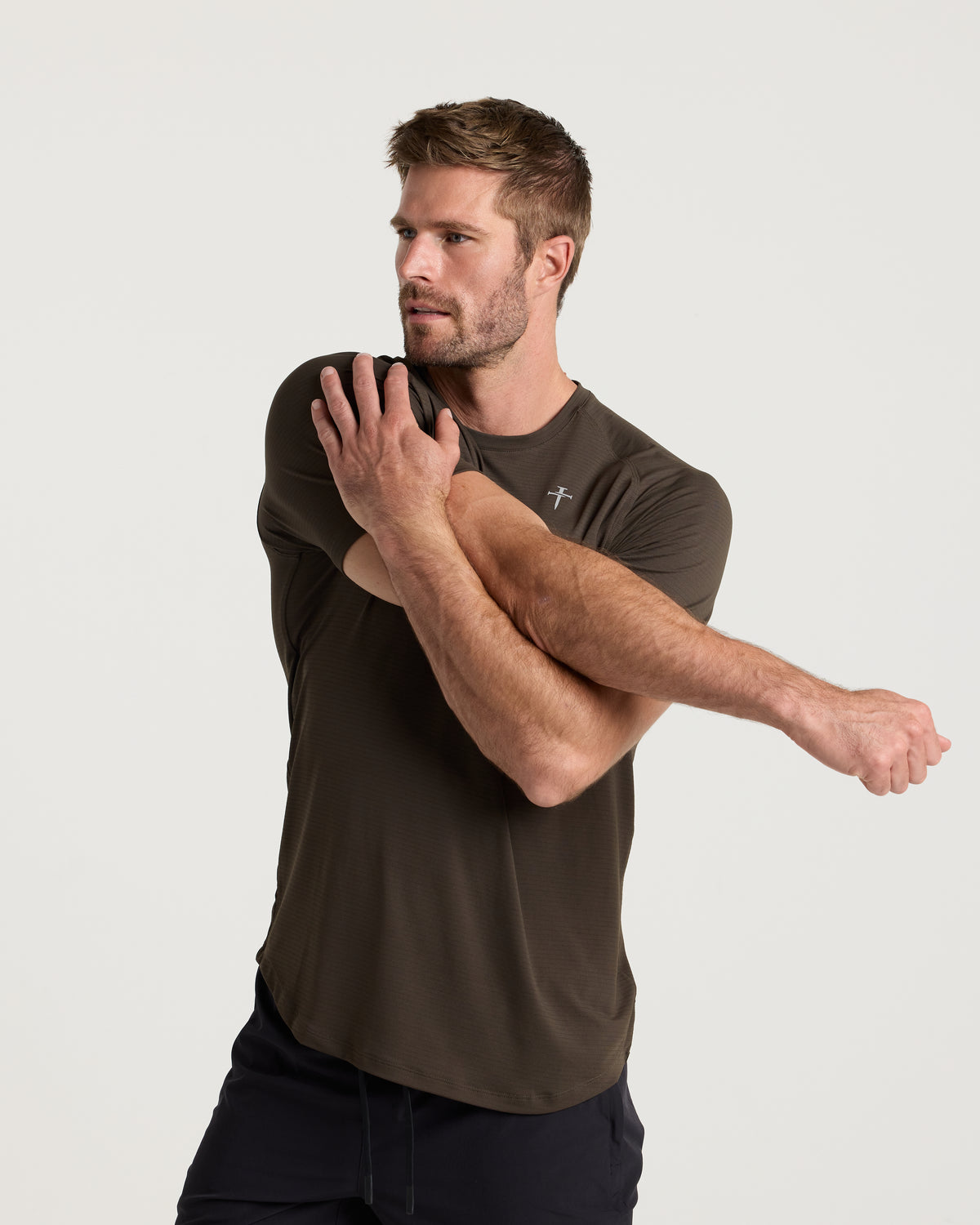 Aion-Lite™ Tee "Cross" - Burnt Olive