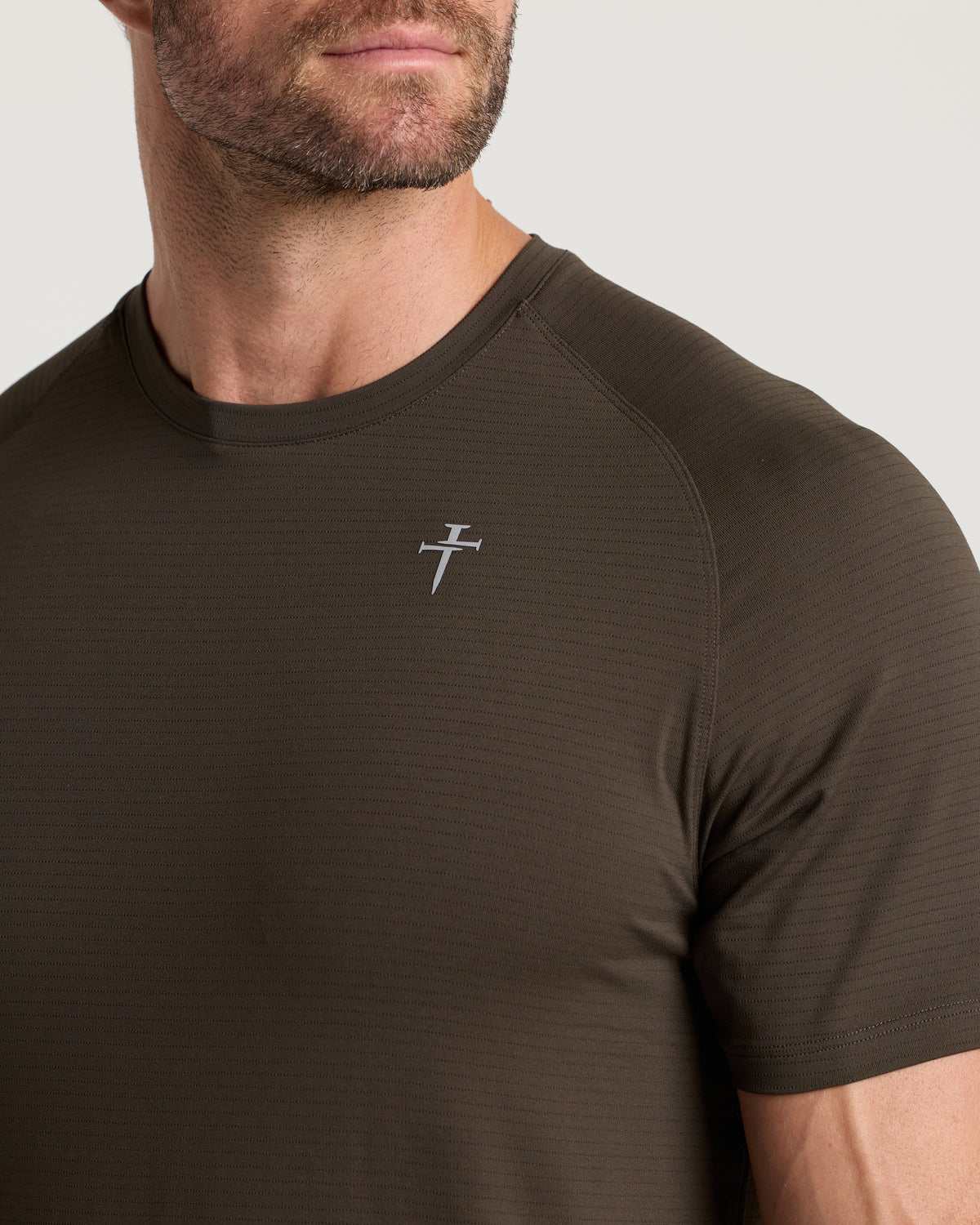 Aion-Lite™ Tee "Cross" - Burnt Olive
